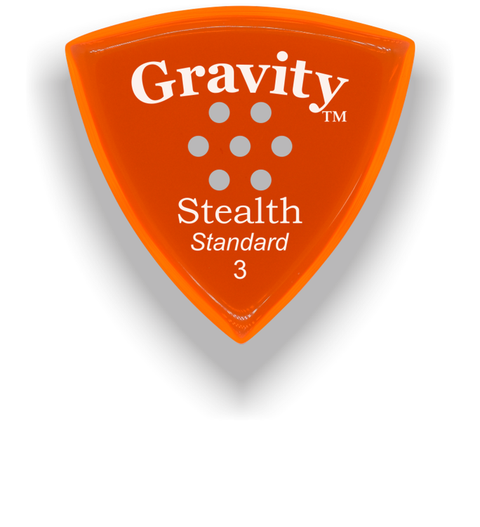 Gravity Picks Stealth - Standard, 3mm, Multi-hole