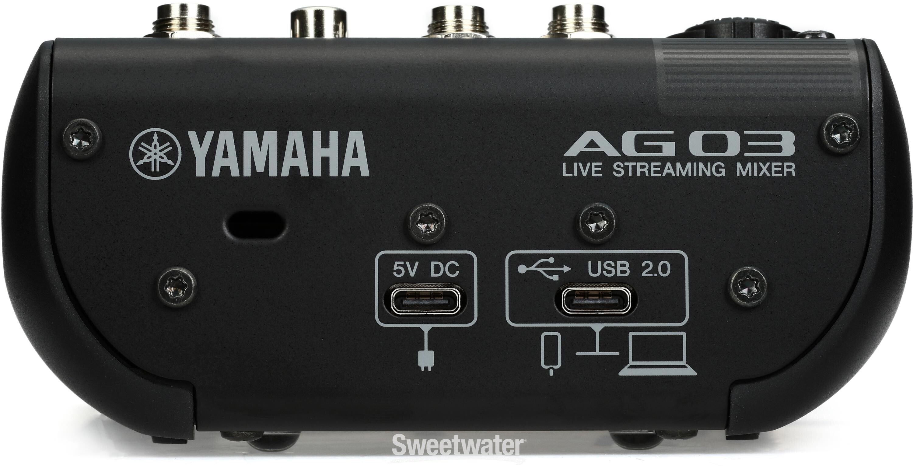 Yamaha AG03Mk2 LSPK USB Loopback Livestreaming Kit - Black | Sweetwater