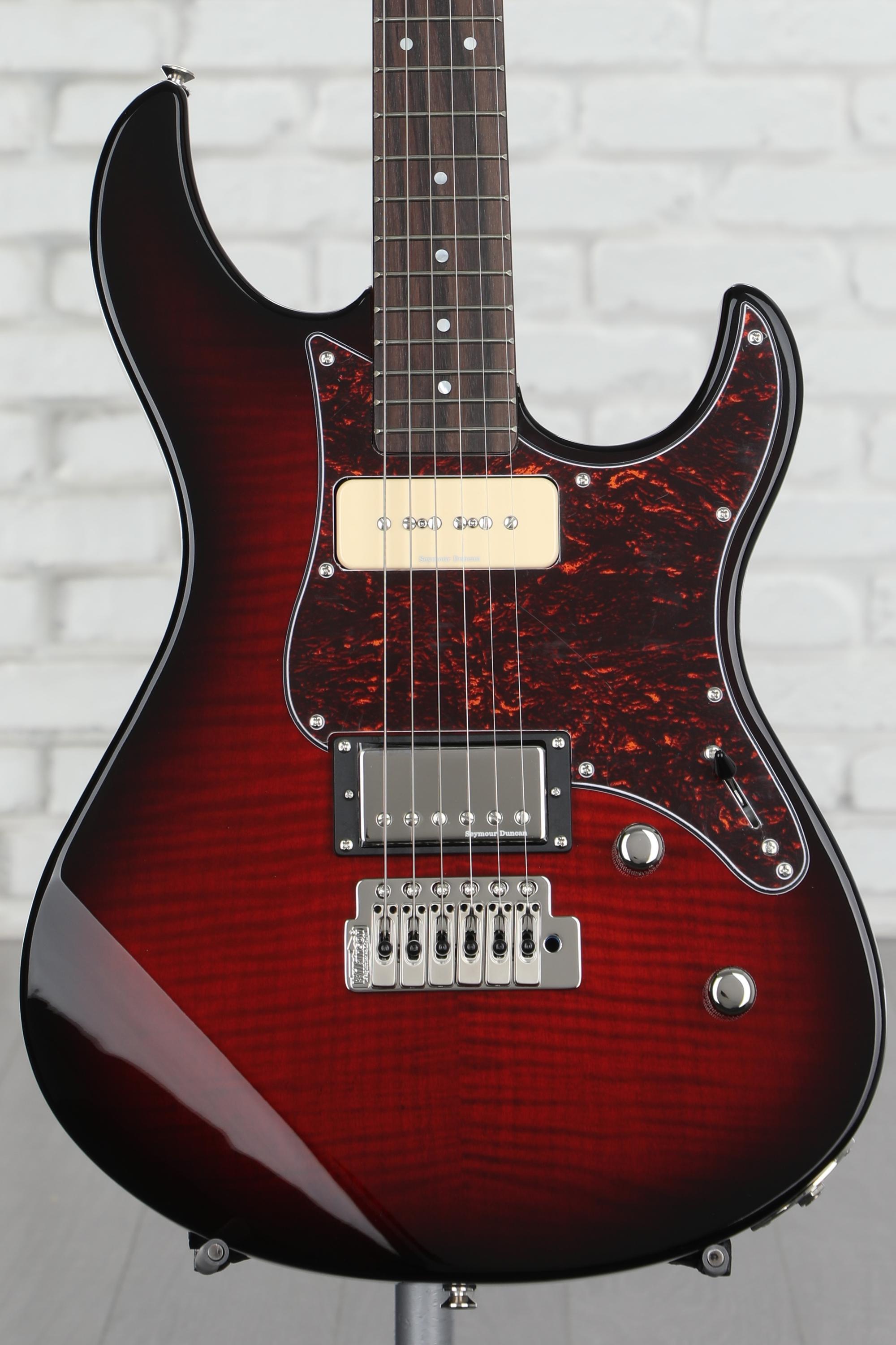 Yamaha PAC611VFM Pacifica Electric Guitar - Dark Red Burst | Sweetwater