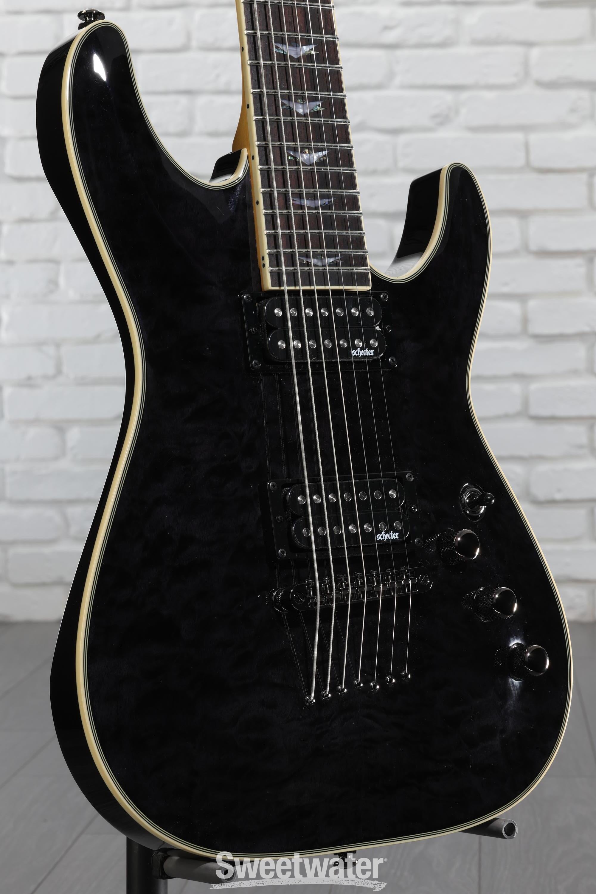 Schecter Omen Extreme-7 Electric Guitar - See Thru Black | Sweetwater