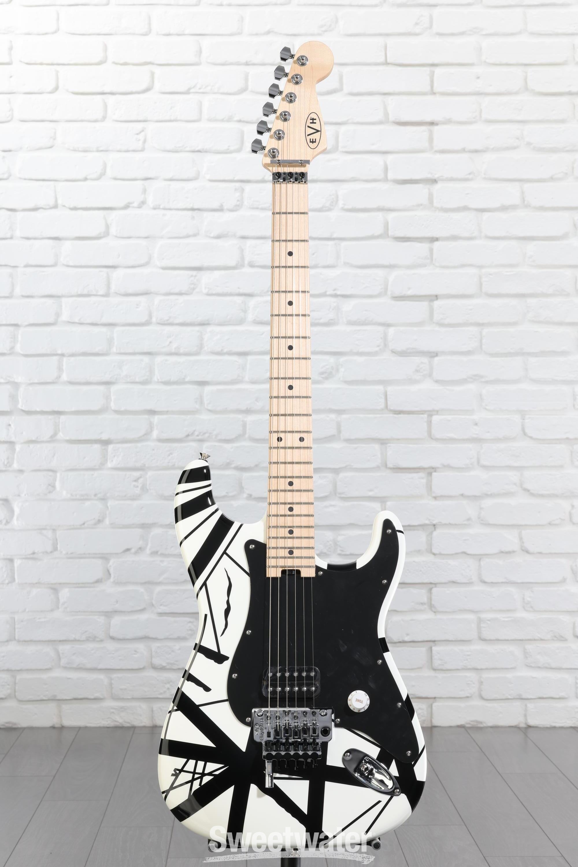 EVH black and white stripe自作ギター EVH black and white stripe自作ギター EVH black and white