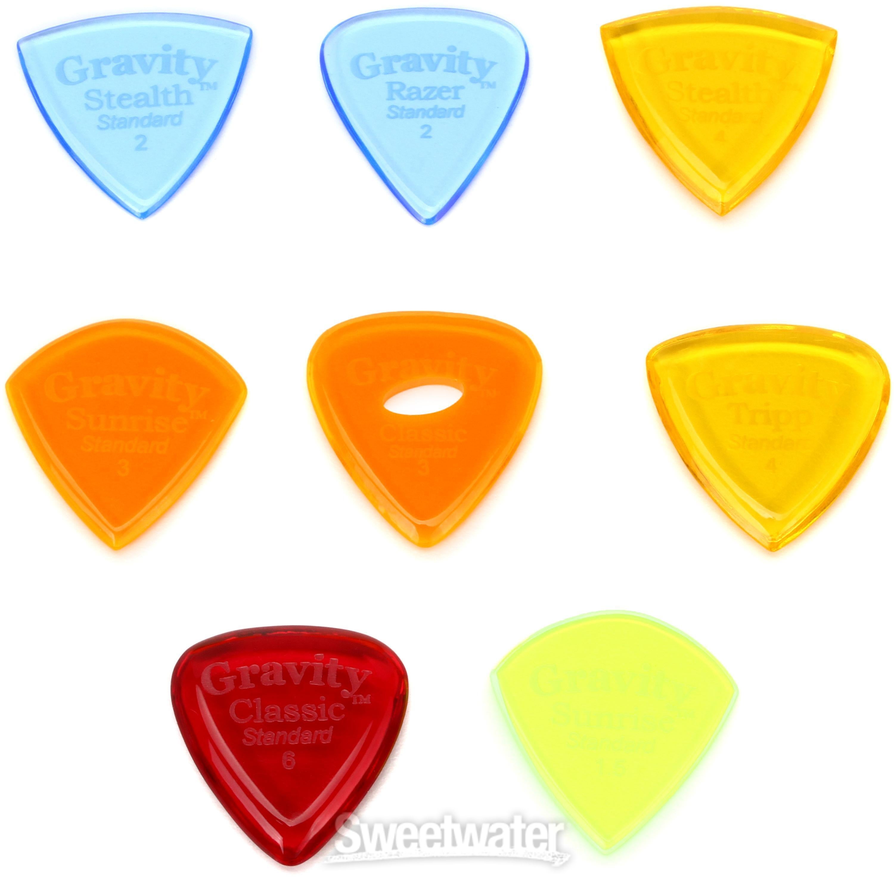 Gravity Picks Variety Pack (8 pc) - Thick | Sweetwater