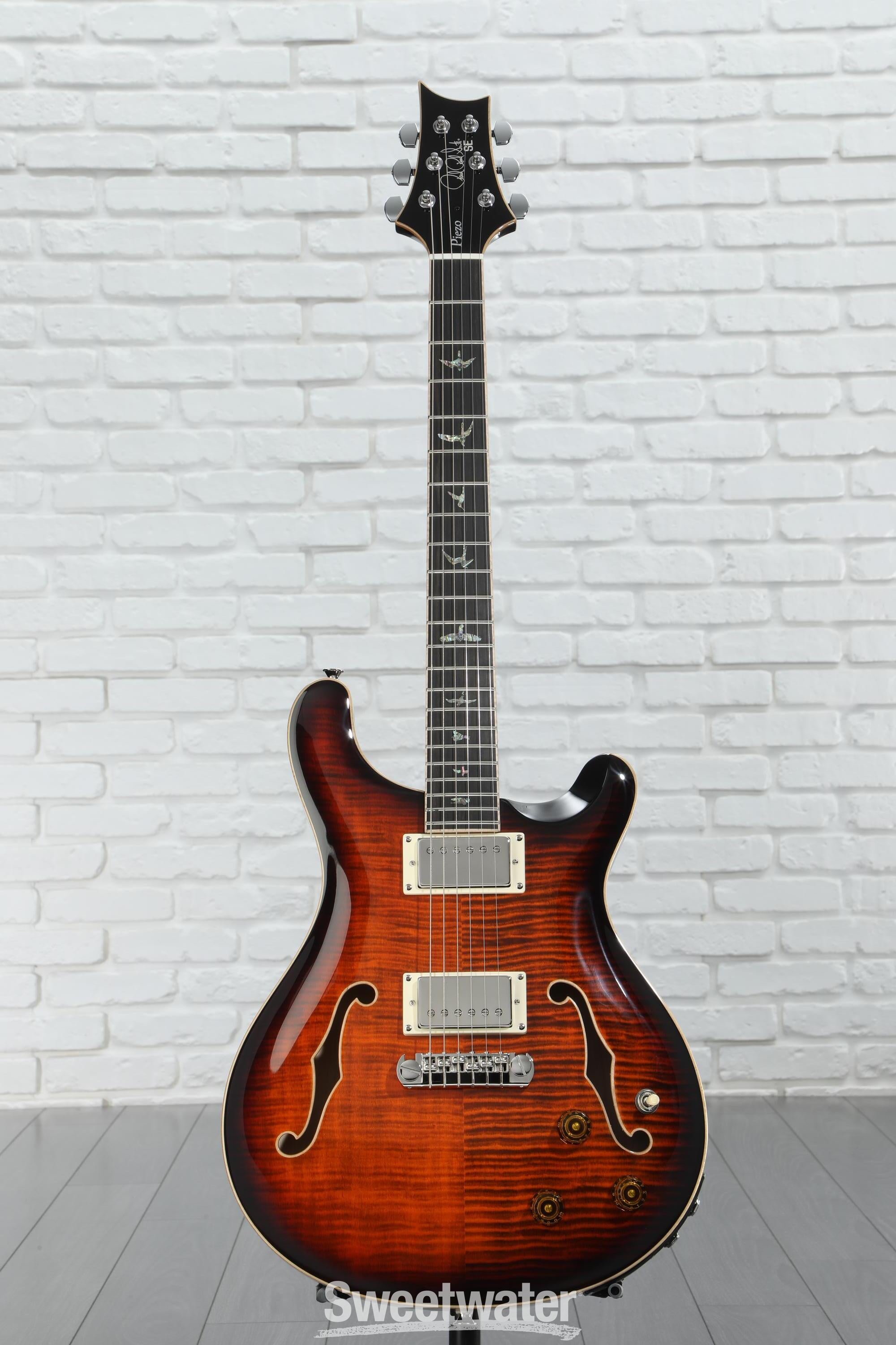 PRS SE Hollowbody II Piezo Electric Guitar - Peacock Blue