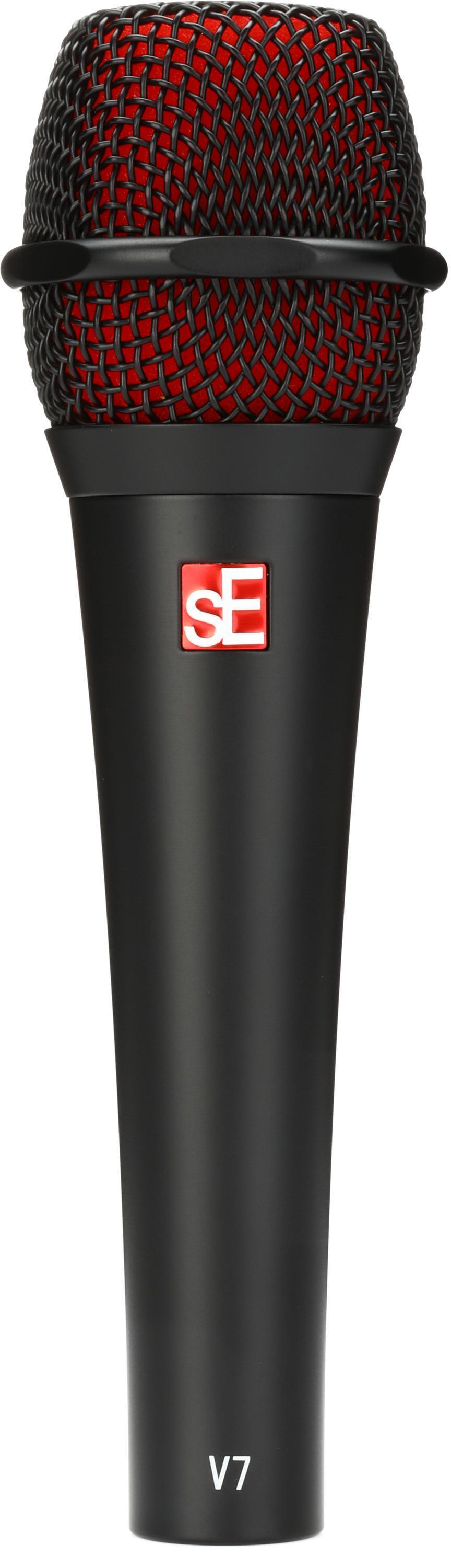 Bundled Item: sE Electronics V7 Supercardioid Dynamic Handheld Vocal Microphone - Black