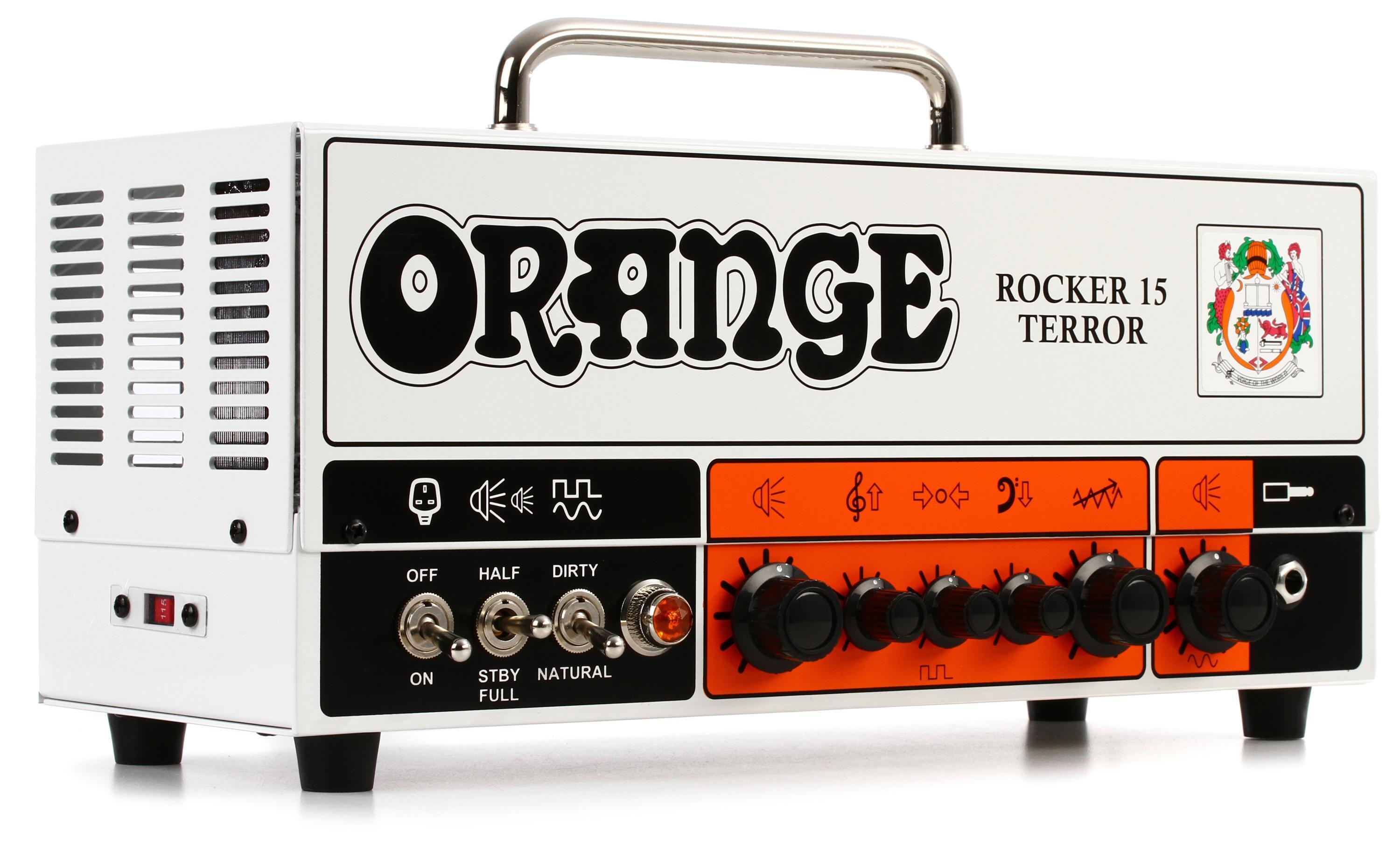 Orange Rocker 15 Terror 15-watt 2-channel Tube Head | Sweetwater