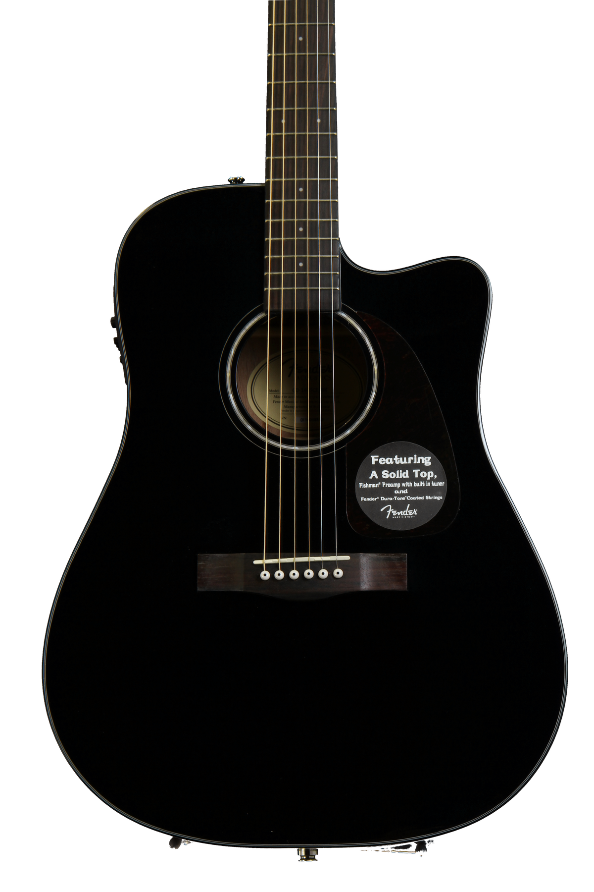 Fender CD-140SCE - Black | Sweetwater