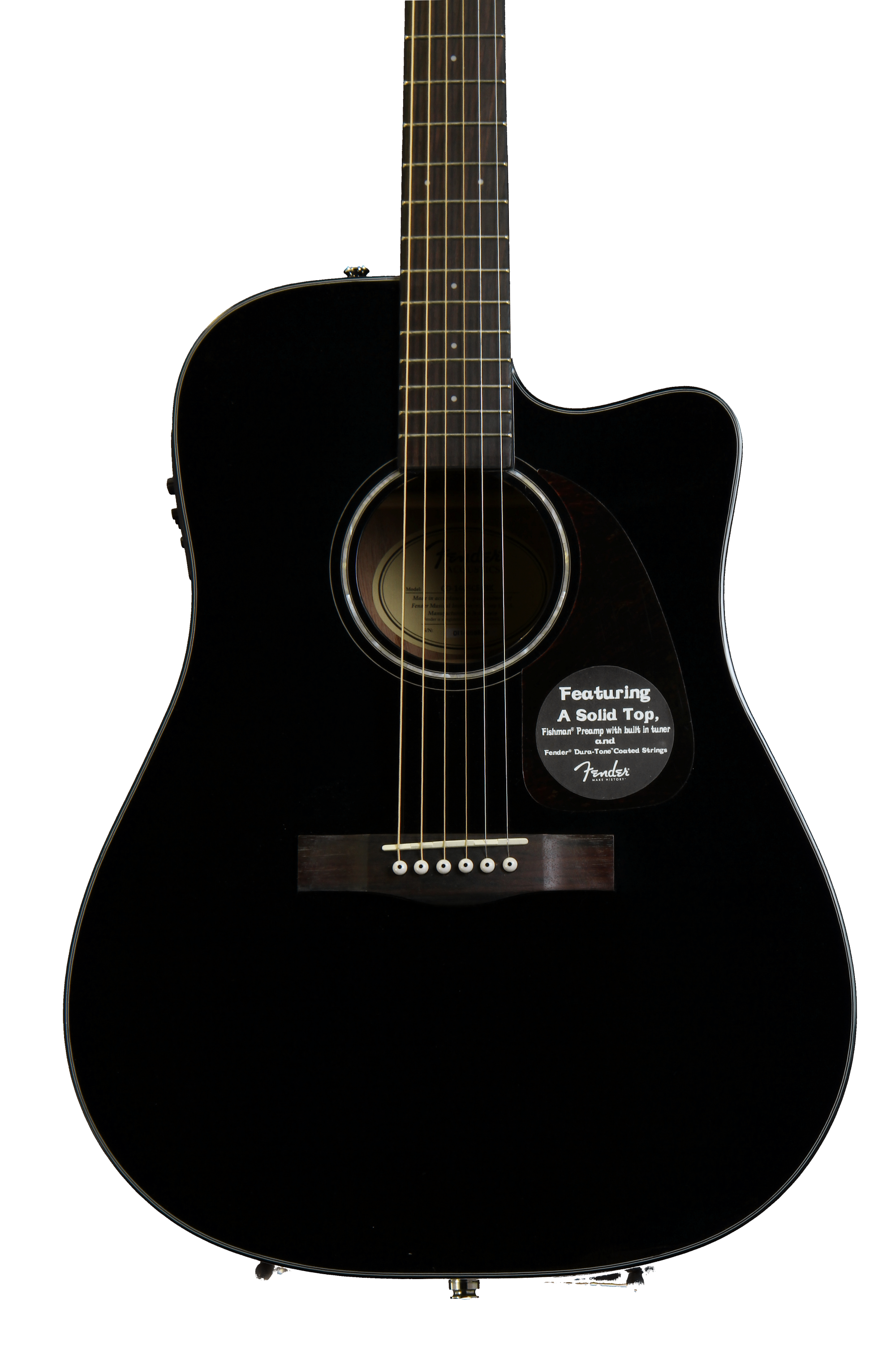 Fender CD-140SCE - Black | Sweetwater
