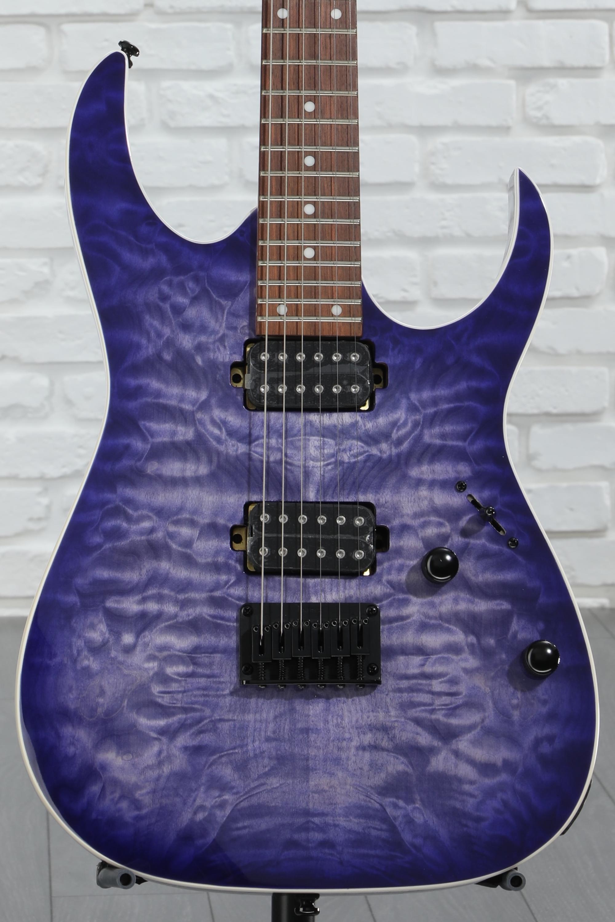 Ibanez RG421QM アイバニーズ Amazon.com: Ibanez RG421QM Electric Guitar - Cerulean Blue
