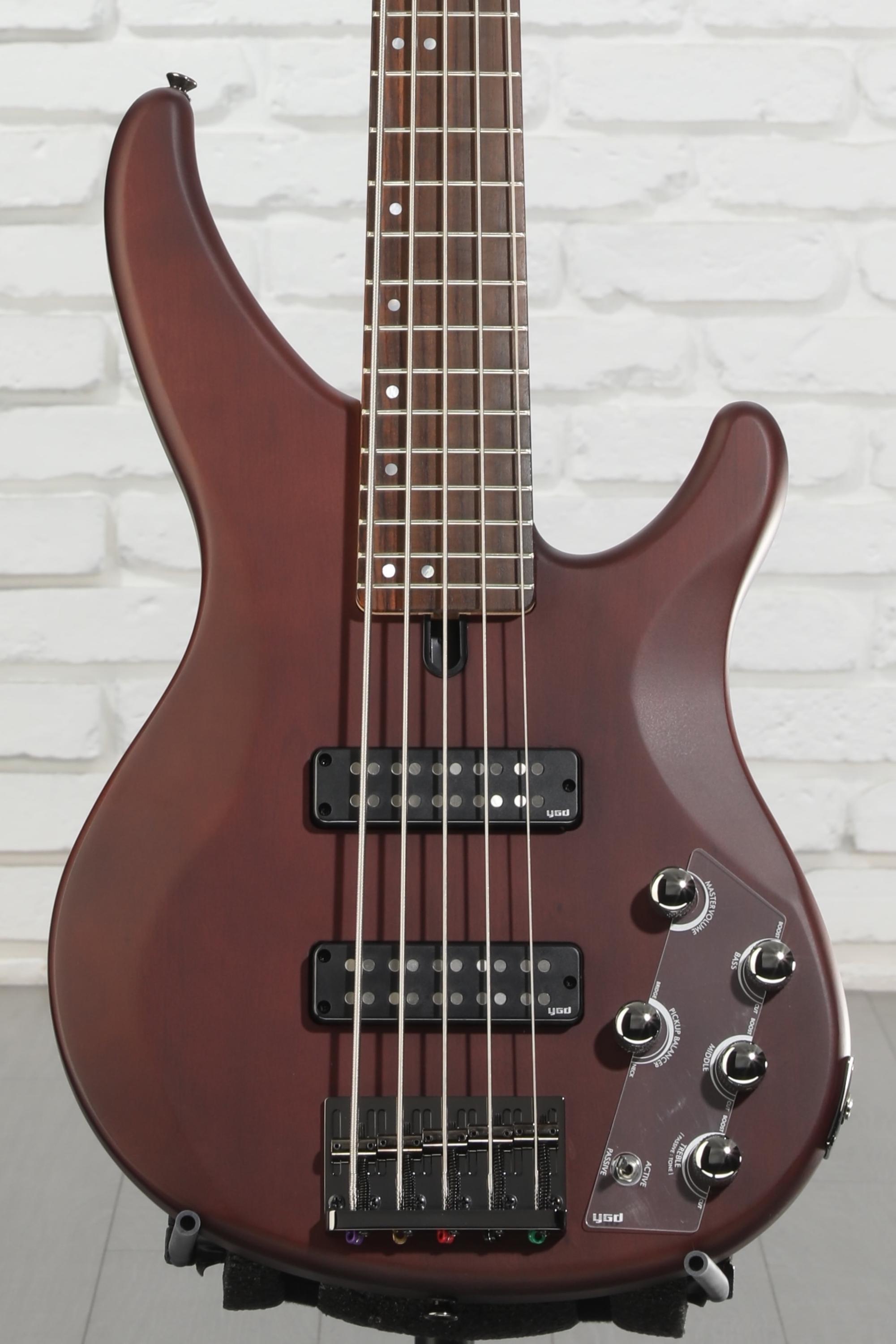 Yamaha TRBX505 5-string Bass Guitar - Translucent Brown | Sweetwater