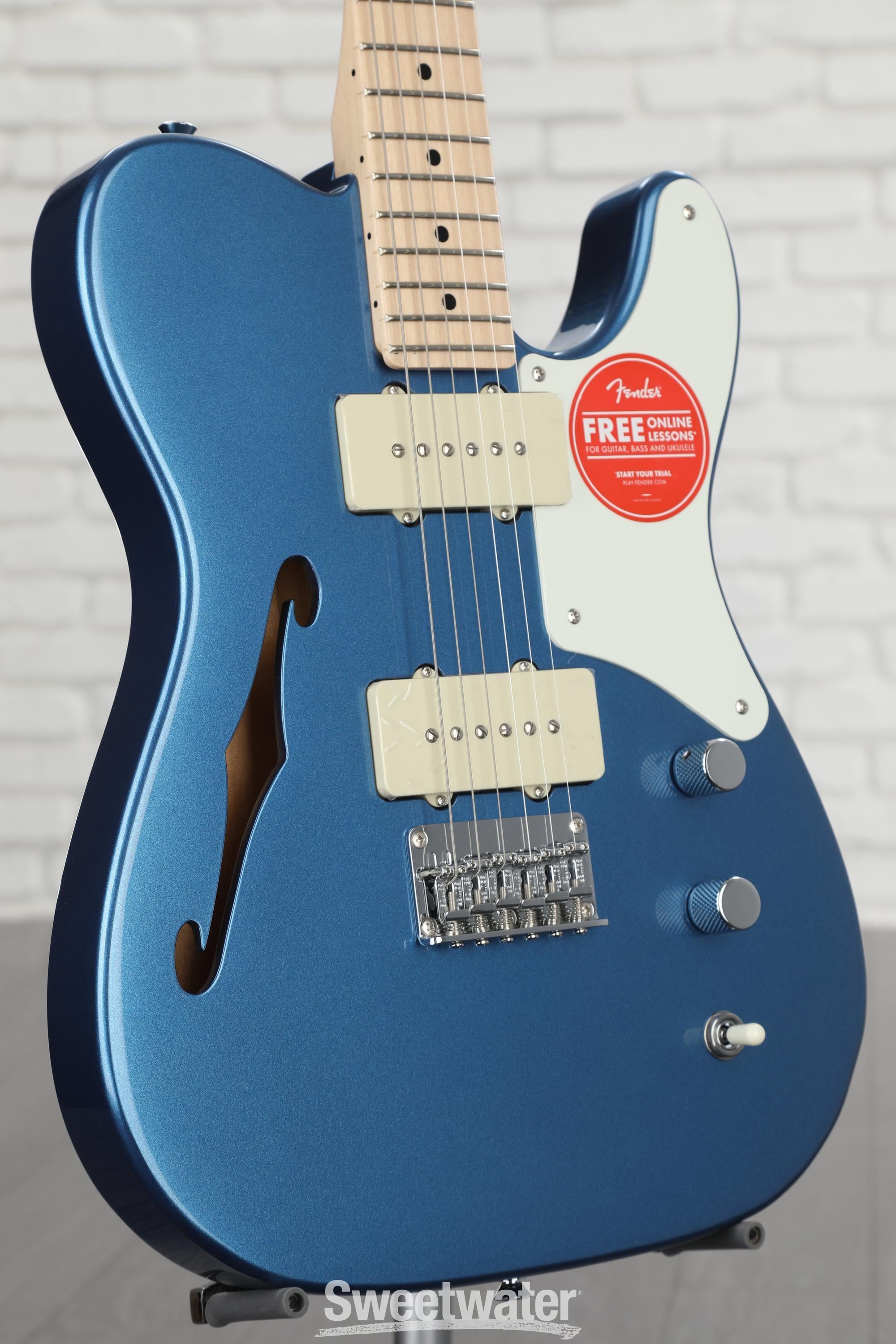 Squier Paranormal Cabronita Telecaster Thinline - Lake Placid Blue