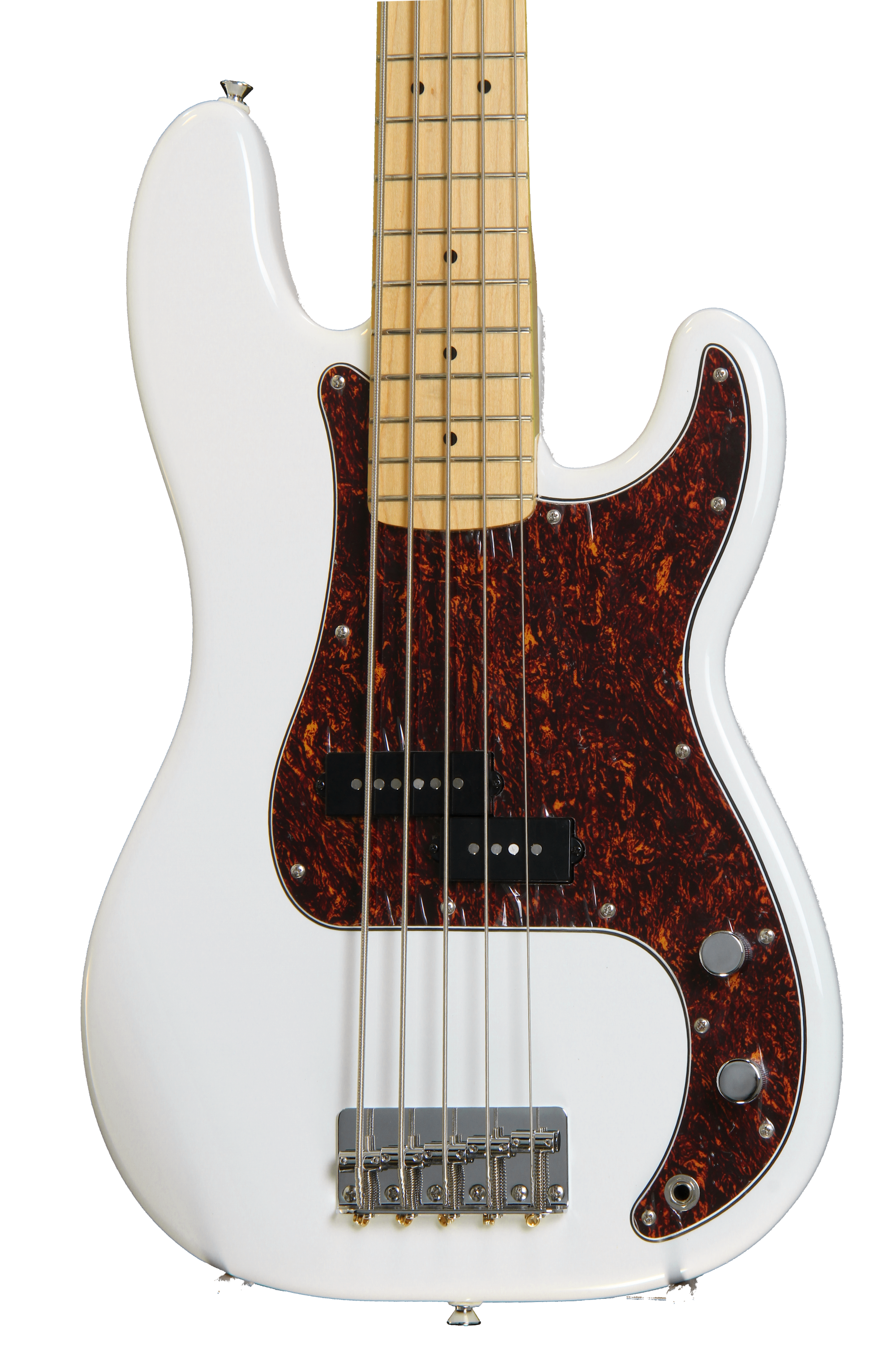 Squier Vintage Modified P Bass V - Olympic White | Sweetwater
