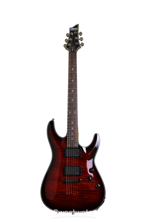 Schecter Damien Elite-6 - Crimson Red Burst | Sweetwater Schecter Damien Elite-6 - Crimson Red Burst | Sweetwater