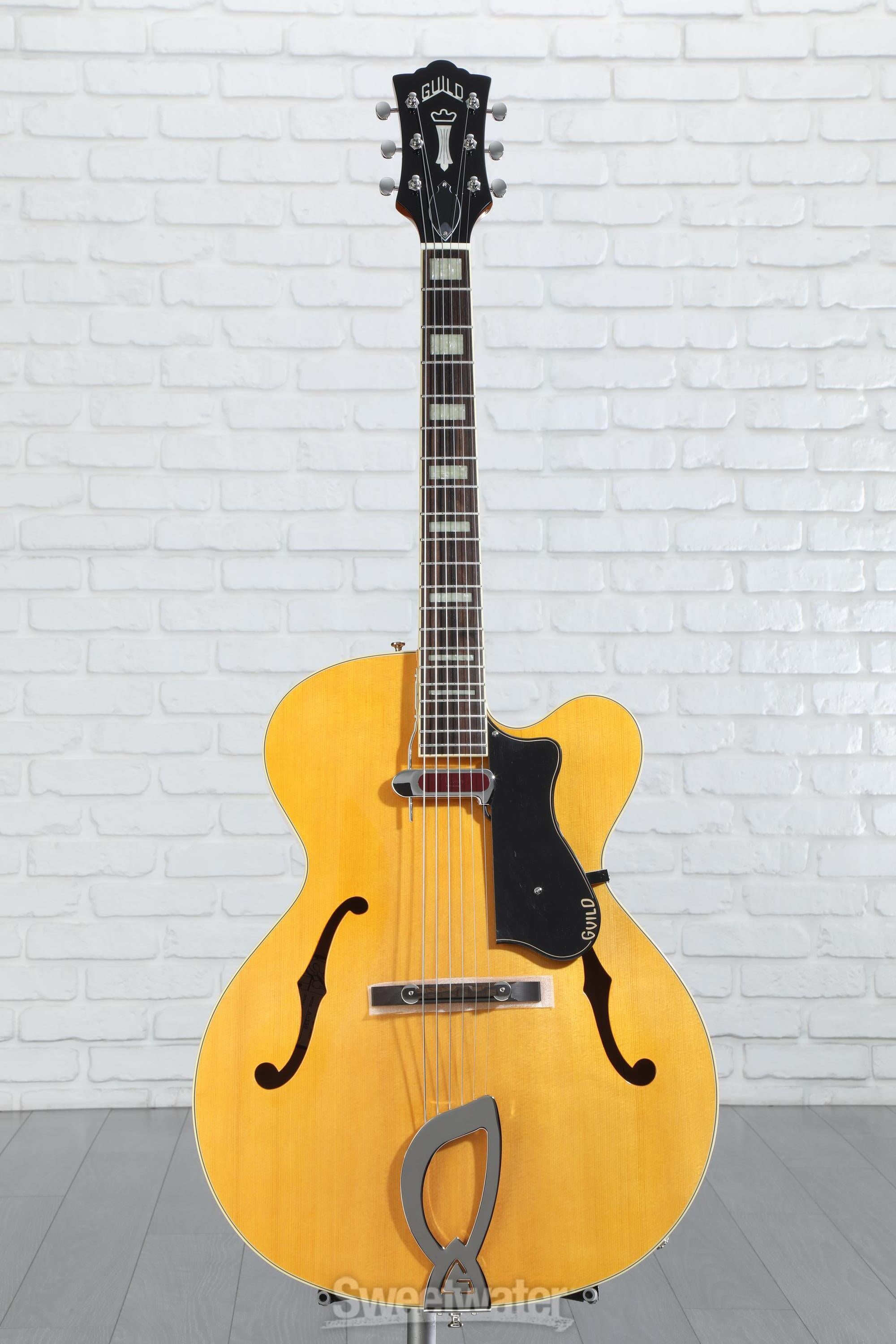 Guild Newark Street, A-150 Savoy Hollowbody Electric Guitar - Blonde |  Sweetwater