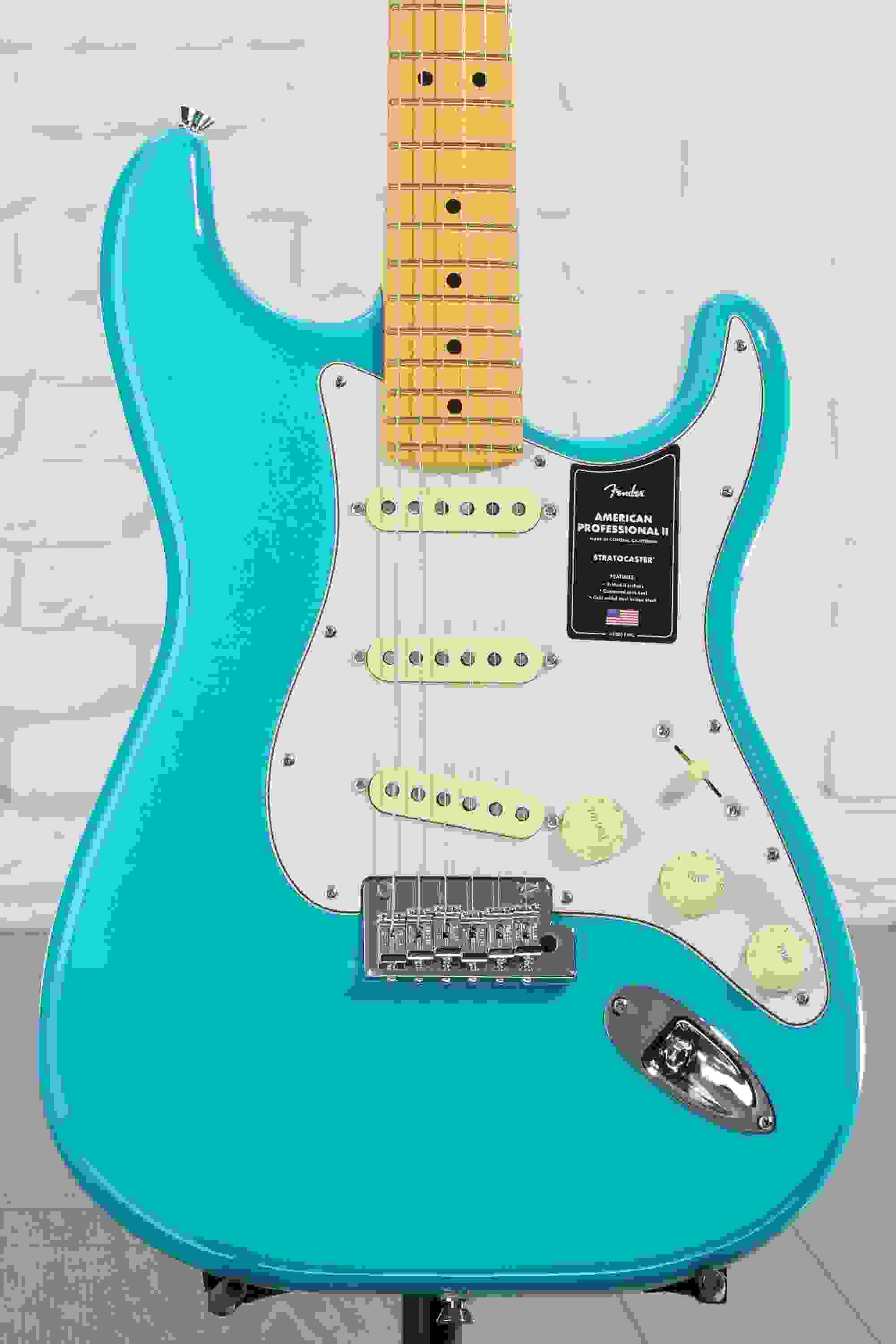 Fender American Professional II Stratocaster - Miami Blue with Maple Fingerboard