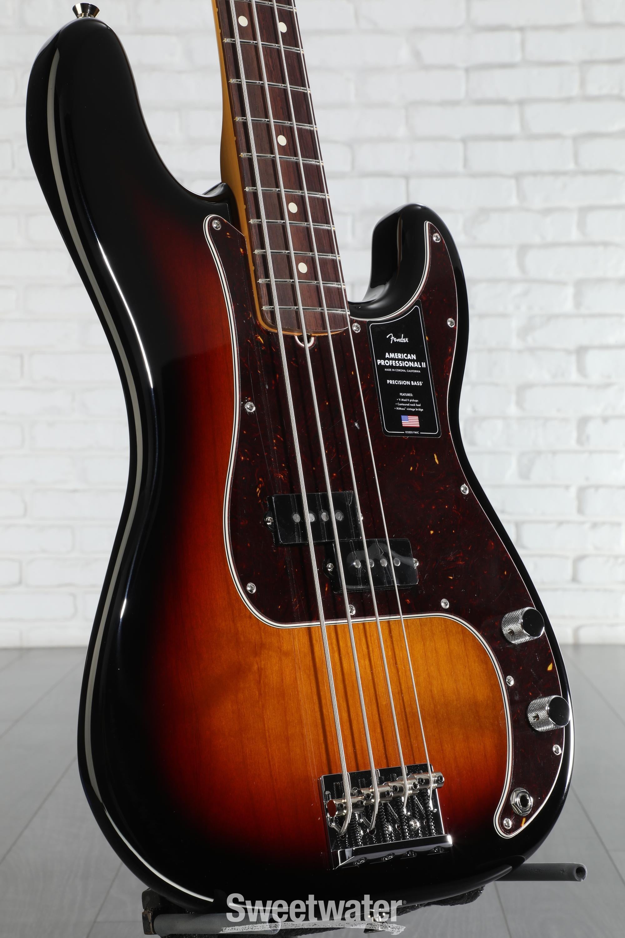 ベース American Professional II Precision Bass Fender American Professional II Precision Bass Guitar - 3-color