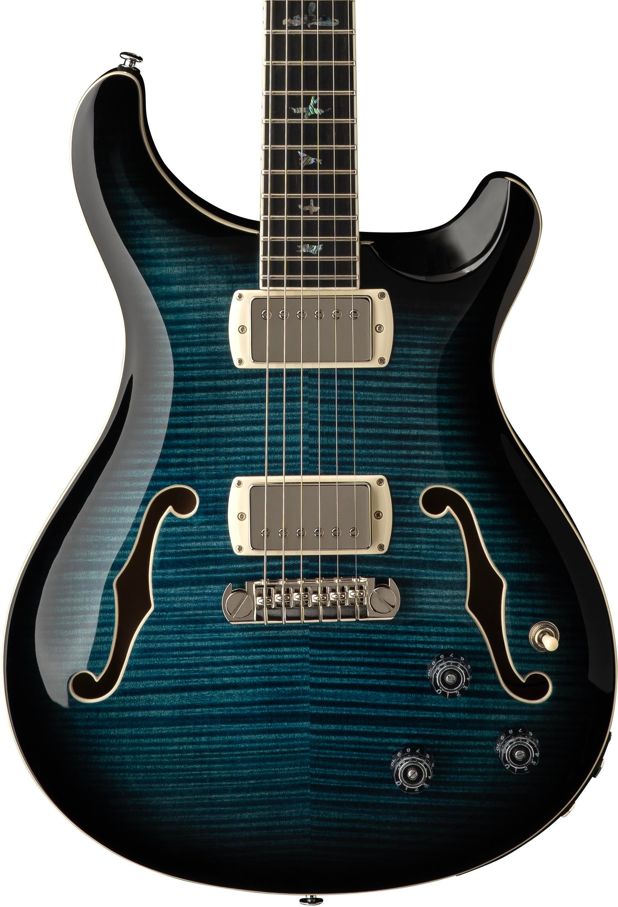 PRS SE Hollowbody II Piezo Electric Guitar - Peacock Blue | Sweetwater