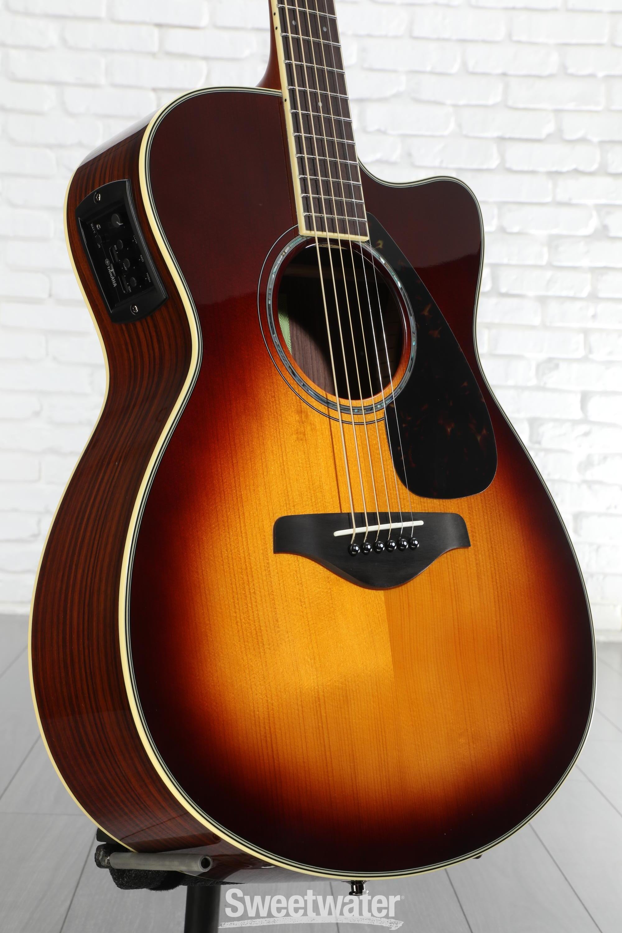Yamaha FSX830C Concert Cutaway Acoustic-electric Guitar - Brown