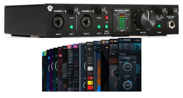 Black Lion Audio Revolution 2x2 and iZotope Music Production Suite