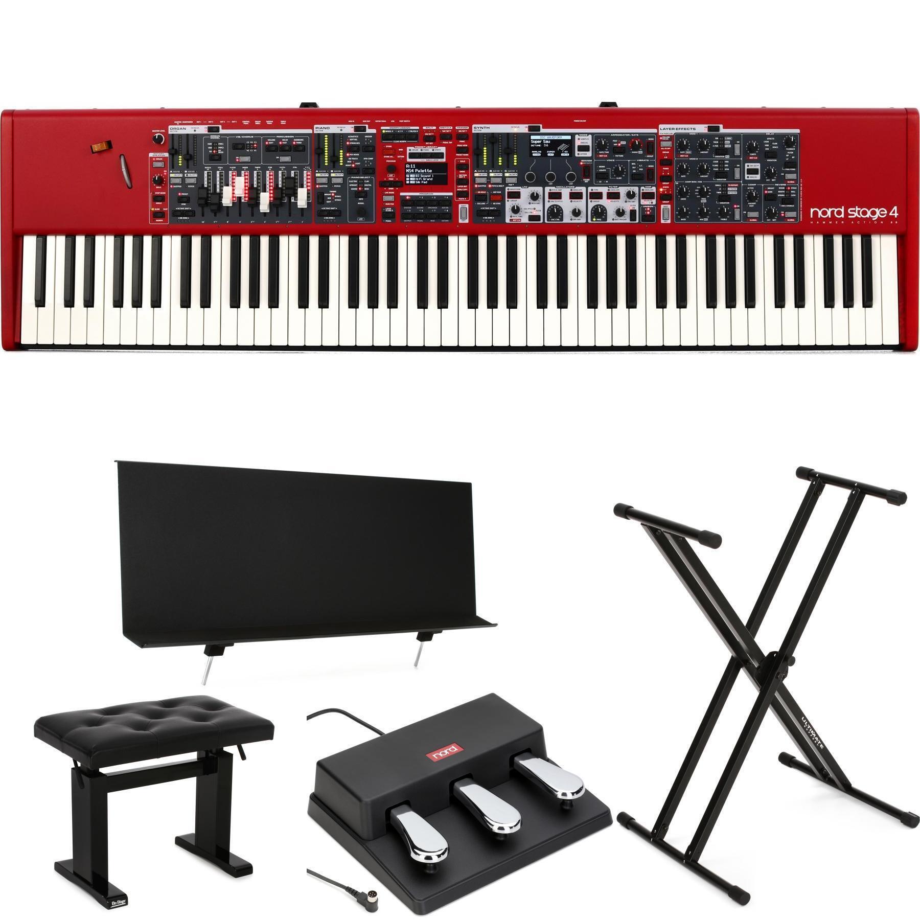 Photo of Nord Stage 4 88 Stage Keyboard Deluxe Bundle