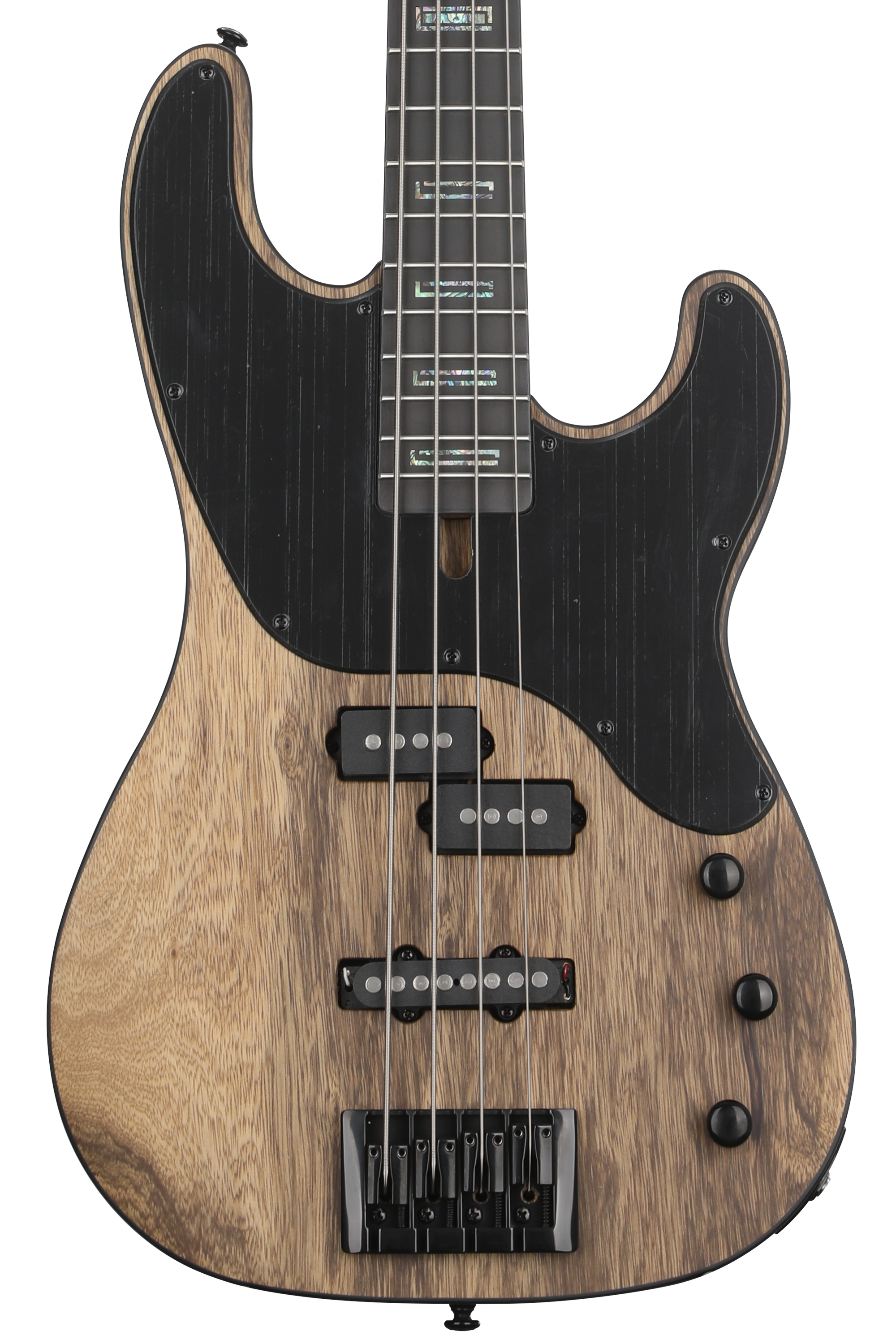 Schecter Model-T 4 Exotic Black Limba Bass Guitar - Natural