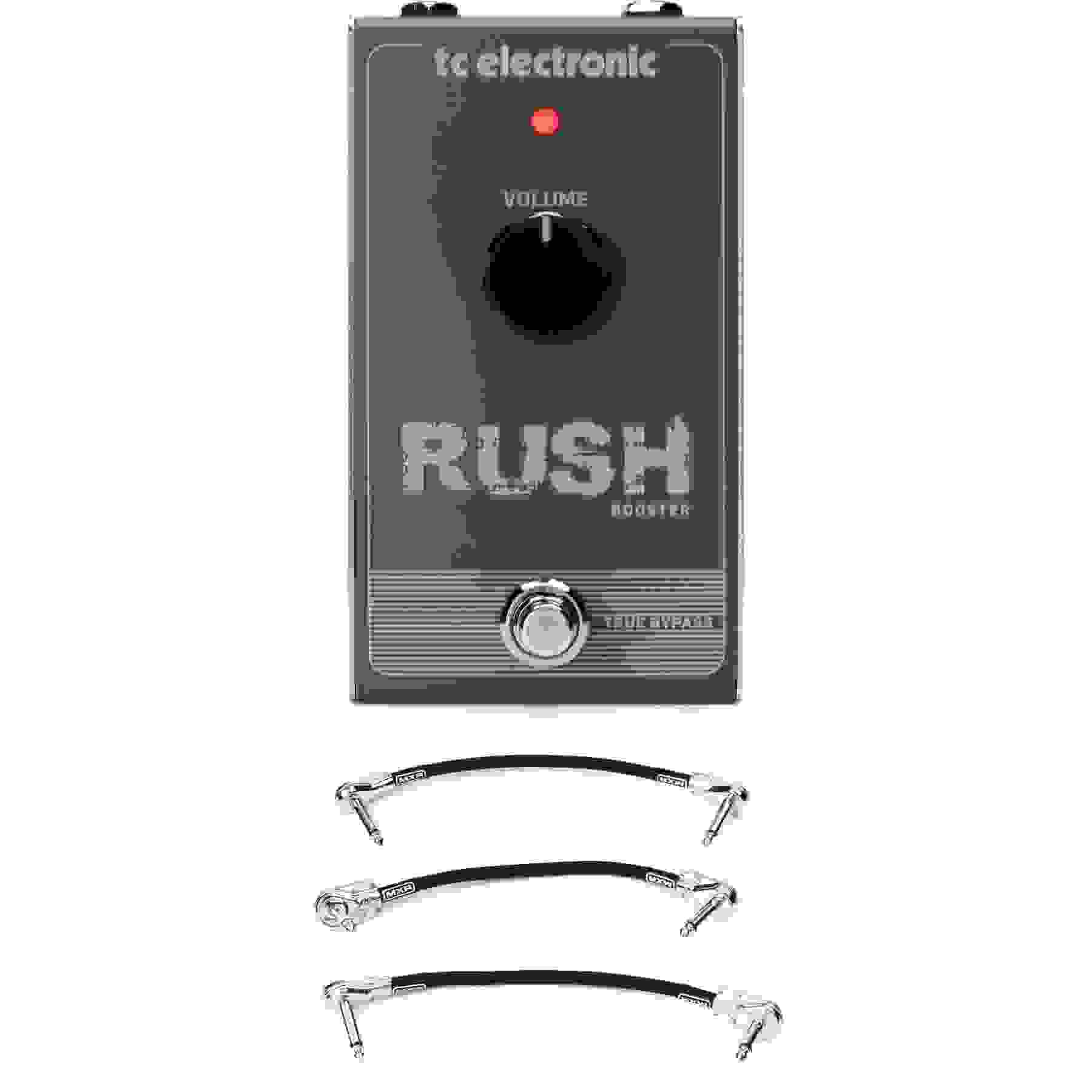 TC Electronic Rush Booster Pedal with Patch Cables Sweetwater