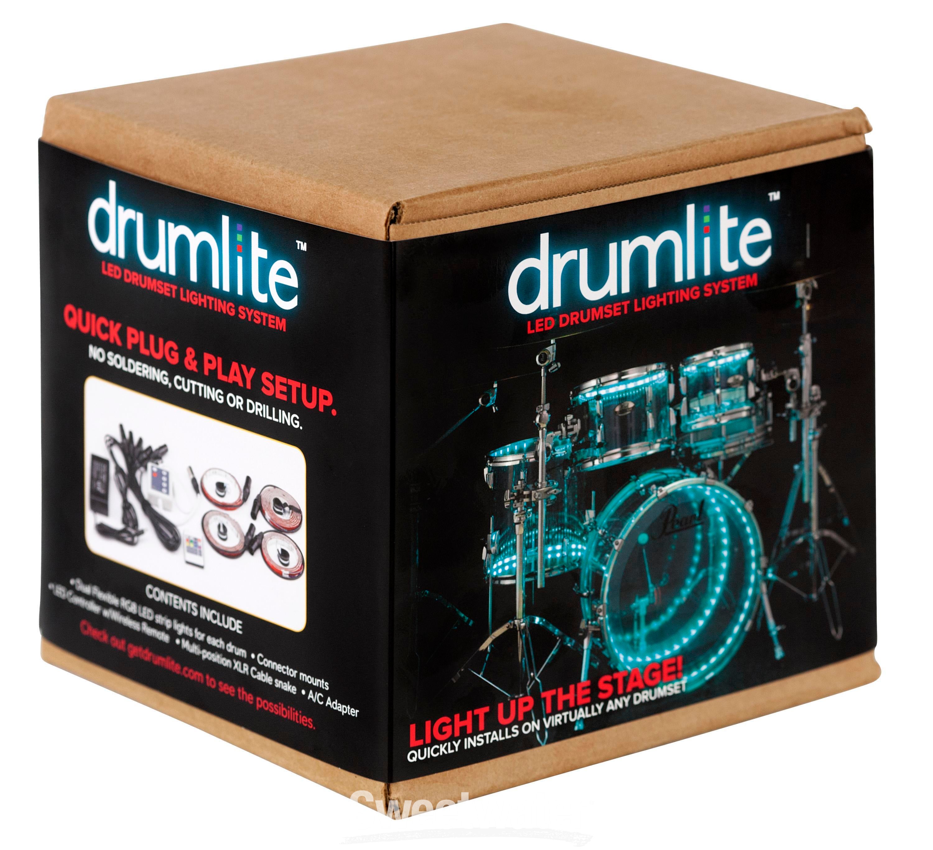 Drumlite Dual-band LED Lighting Kit for 4-piece Drum Set 22