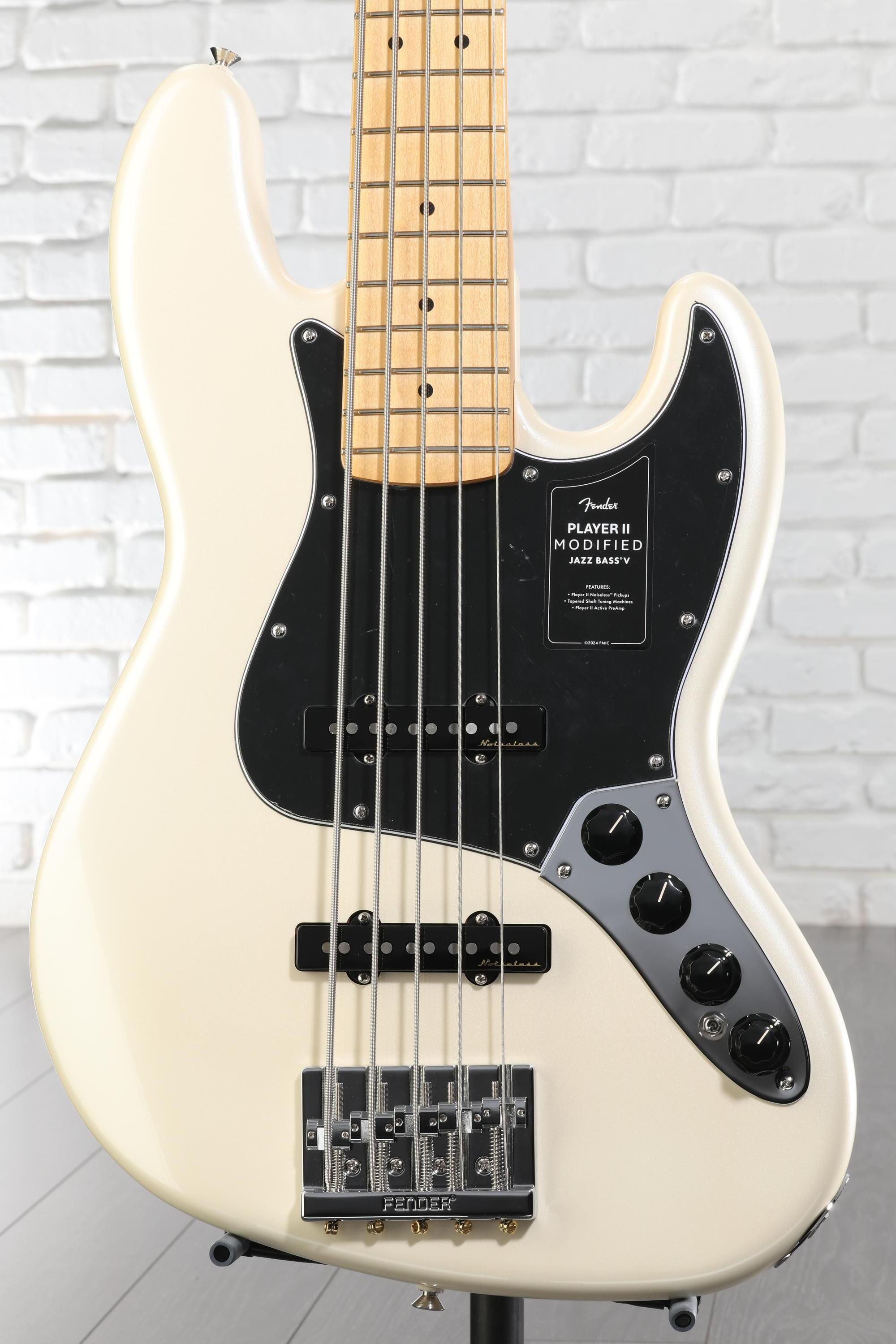 Fender Player II Modified Active Jazz Bass V - Olympic Pearl