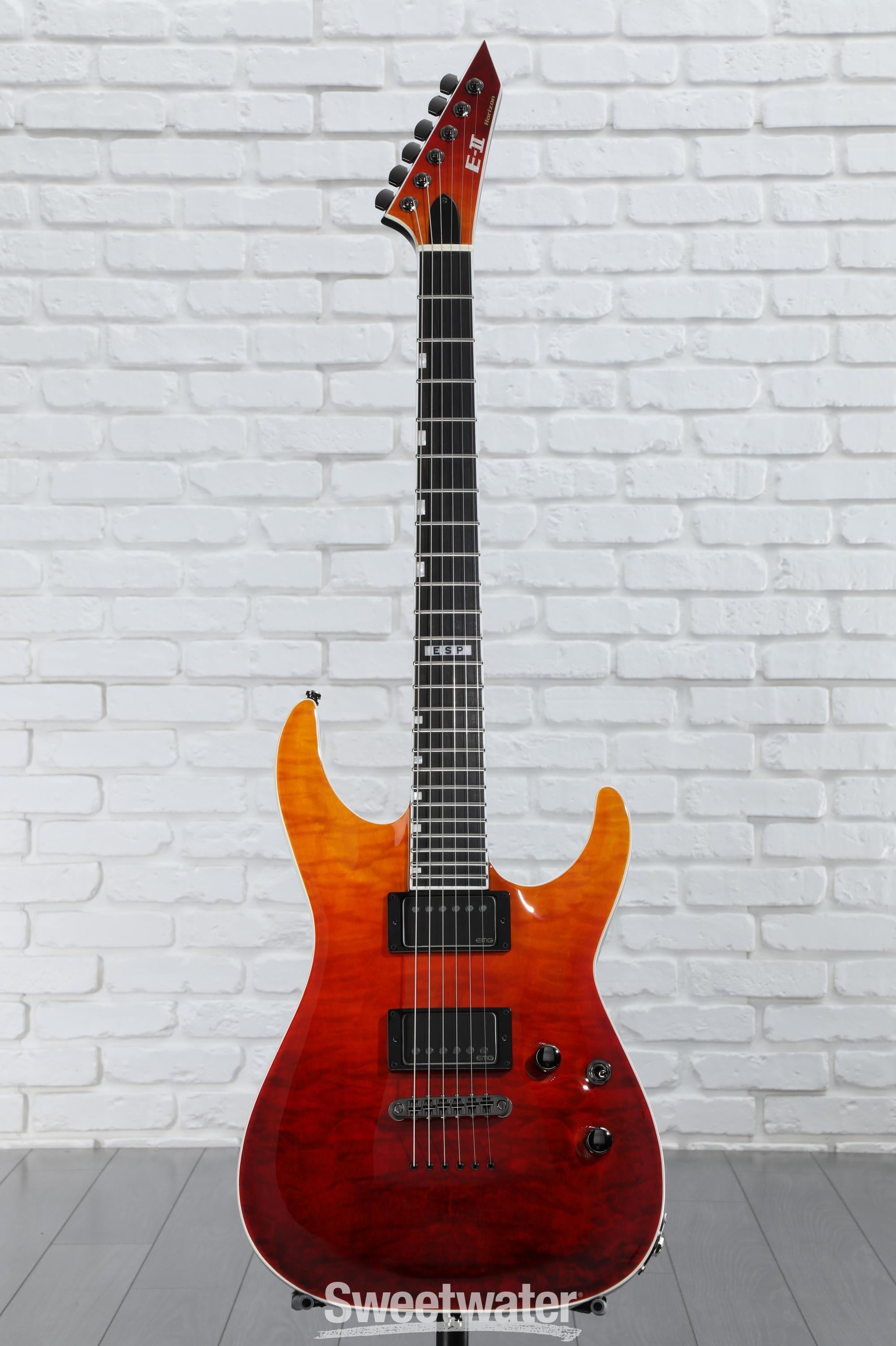 HORIZON NT-II Tiger Eye Amber Fadeスルーネック HORIZON NT-II Tiger Eye Amber Fadeスルーネック ESP E-II