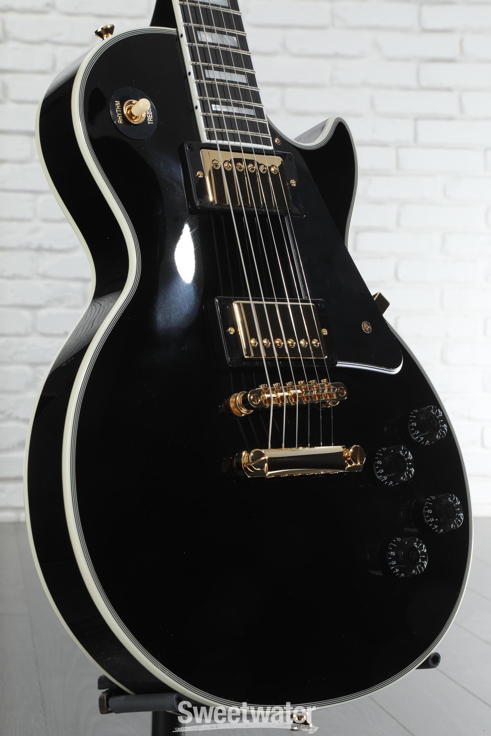 Epiphone Les Paul Custom Electric Guitar - Ebony | Sweetwater