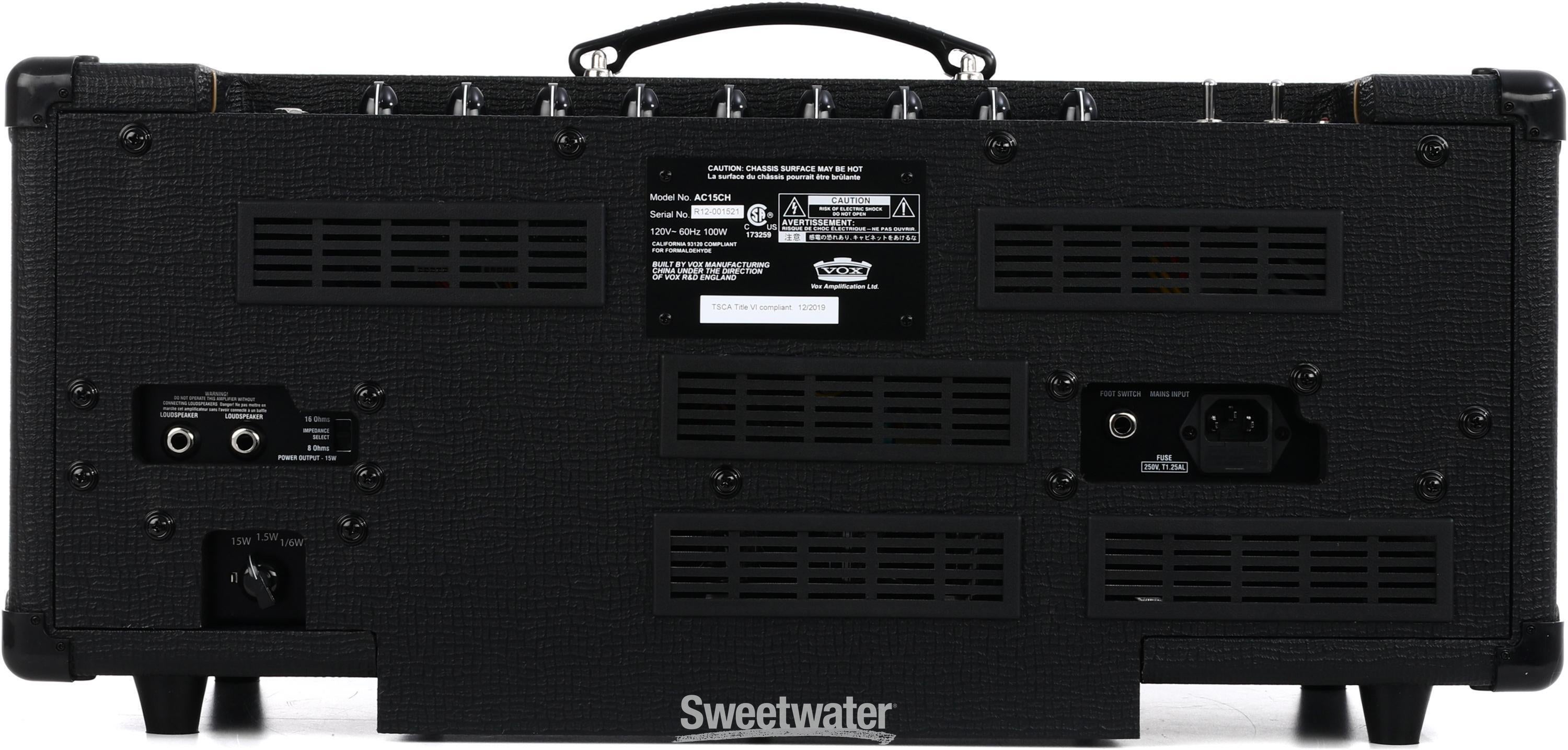 Vox AC15CH 15-watt Tube Head Reviews | Sweetwater