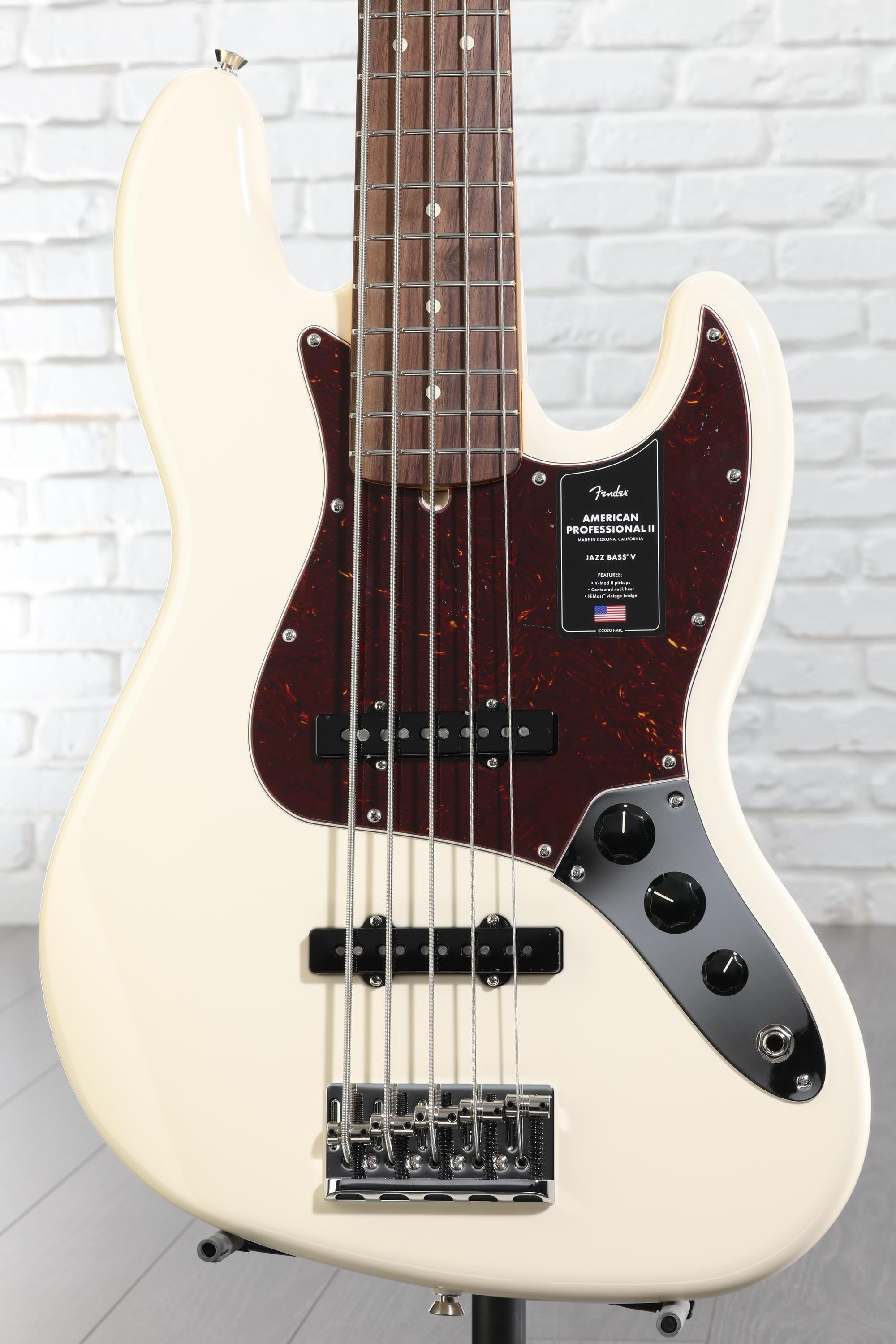 Fender American Professional II Jazz Bass V - Olympic White