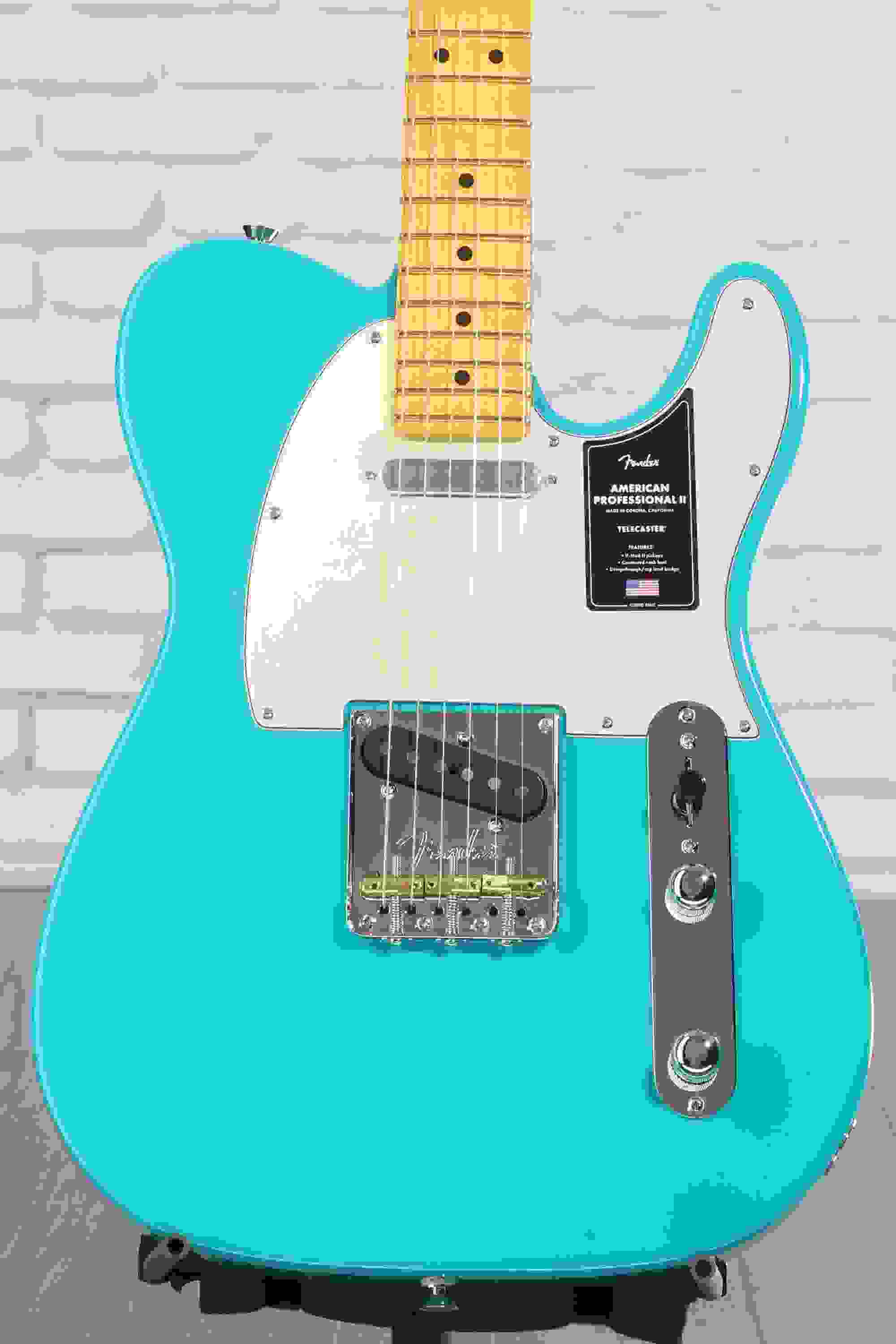 Fender American Professional II Telecaster - Miami Blue with Maple Fingerboard