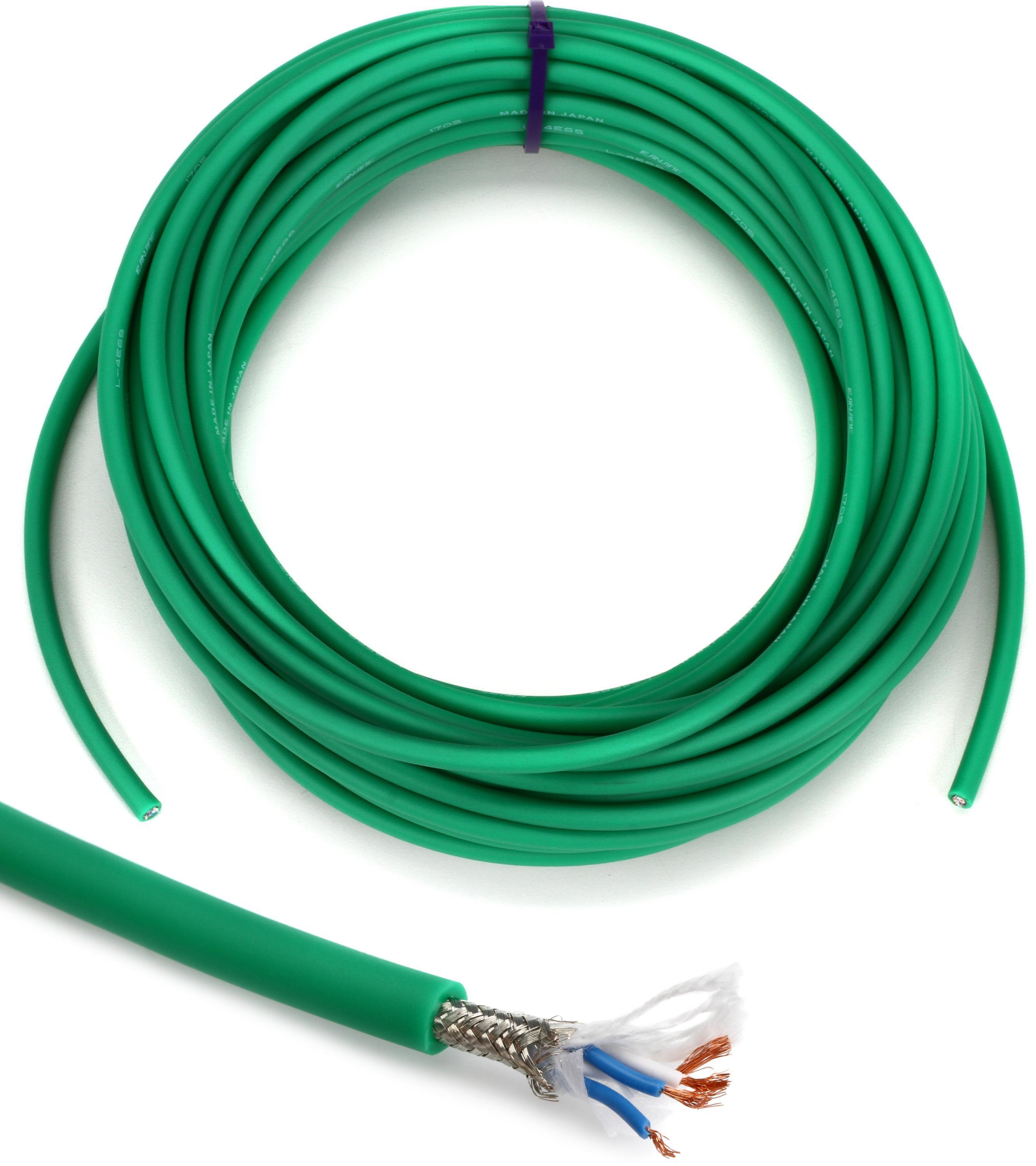 Canare L-4E6S Star Quad Bulk Microphone Cable - Green 50