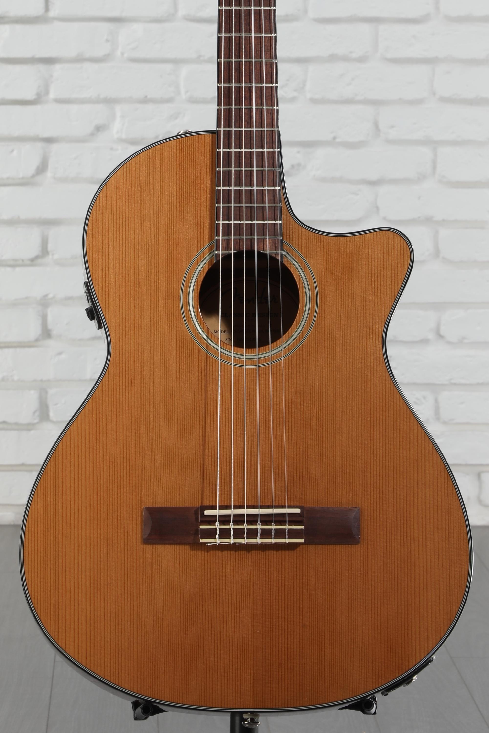 Fender CN-140SCE Natural ナイロン　エレガット Fender CN-140SCE Nylon Thinline Natural エレガットギター