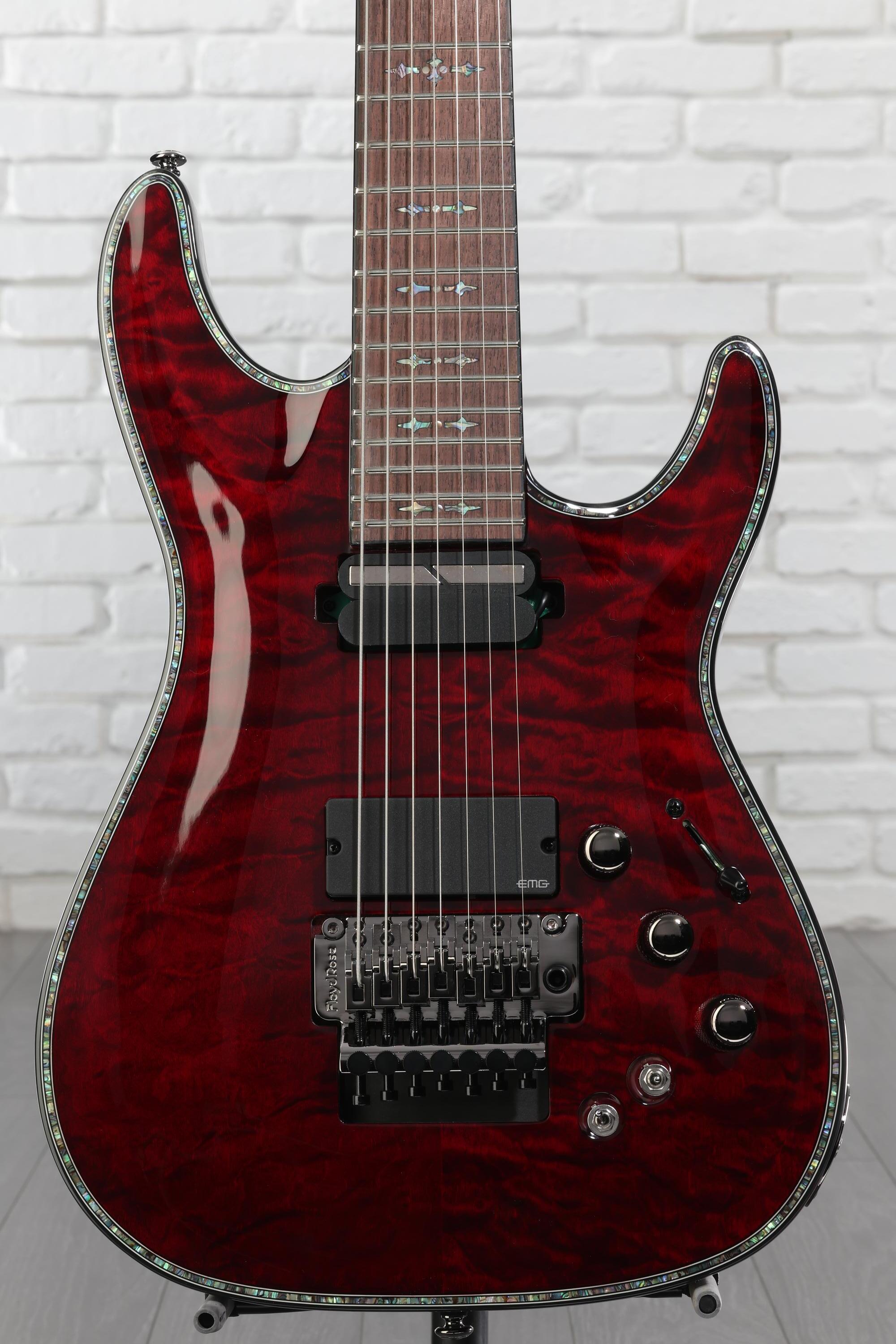 Schecter Hellraiser C-7 FR-S Electric Guitar - Black Cherry