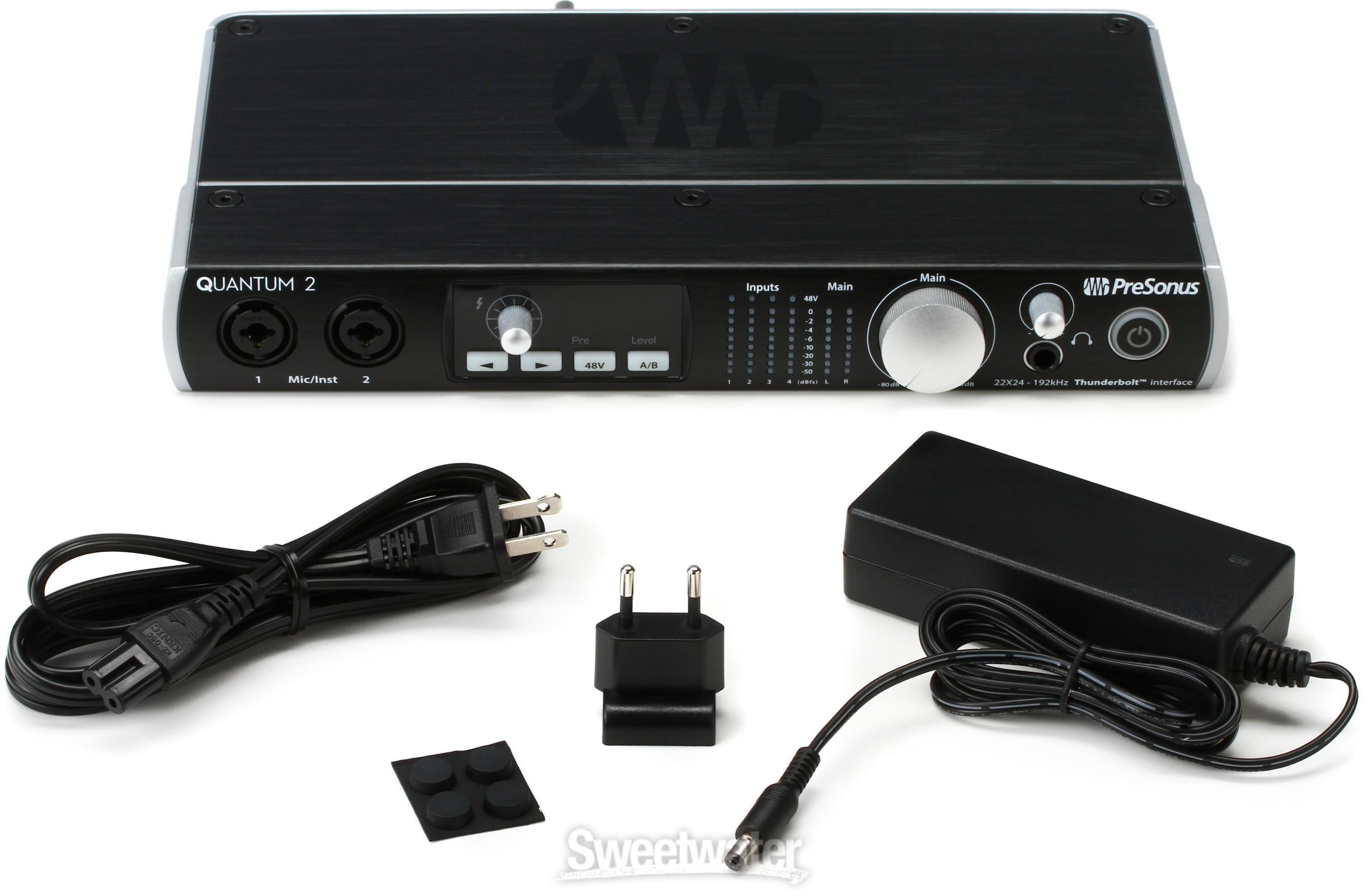 PreSonus Quantum 2 22x24 Thunderbolt 2 Audio Interface Reviews 