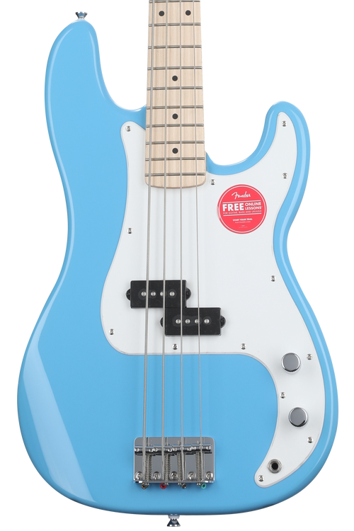 Squier Sonic Precision Bass and Fender Amp Bundle - California Blue