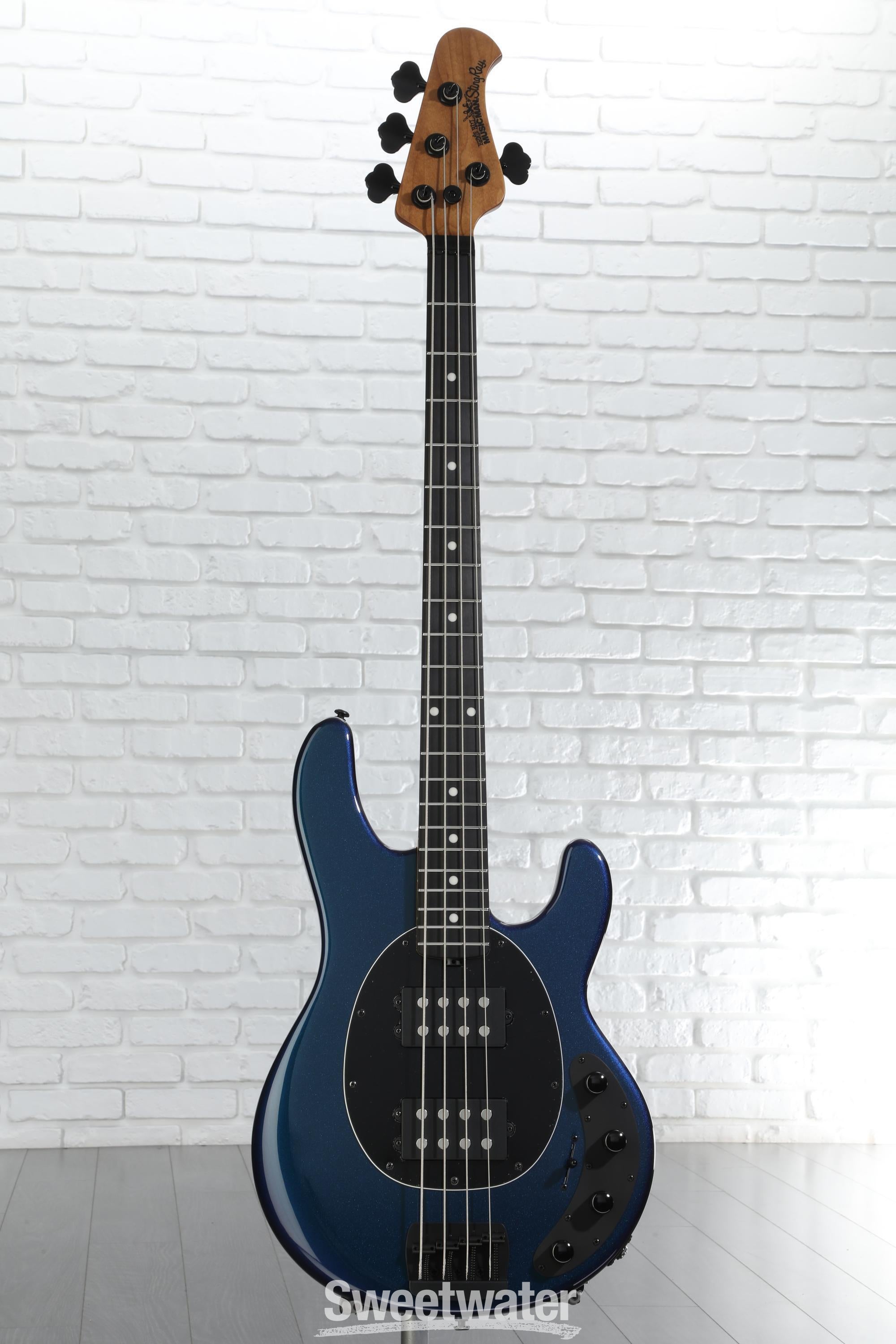 Ernie Ball Music Man StingRay Special 4 HH Bass Guitar - Sapphire Iris with Ebony Fingerboard, Sweetwater Exclusive