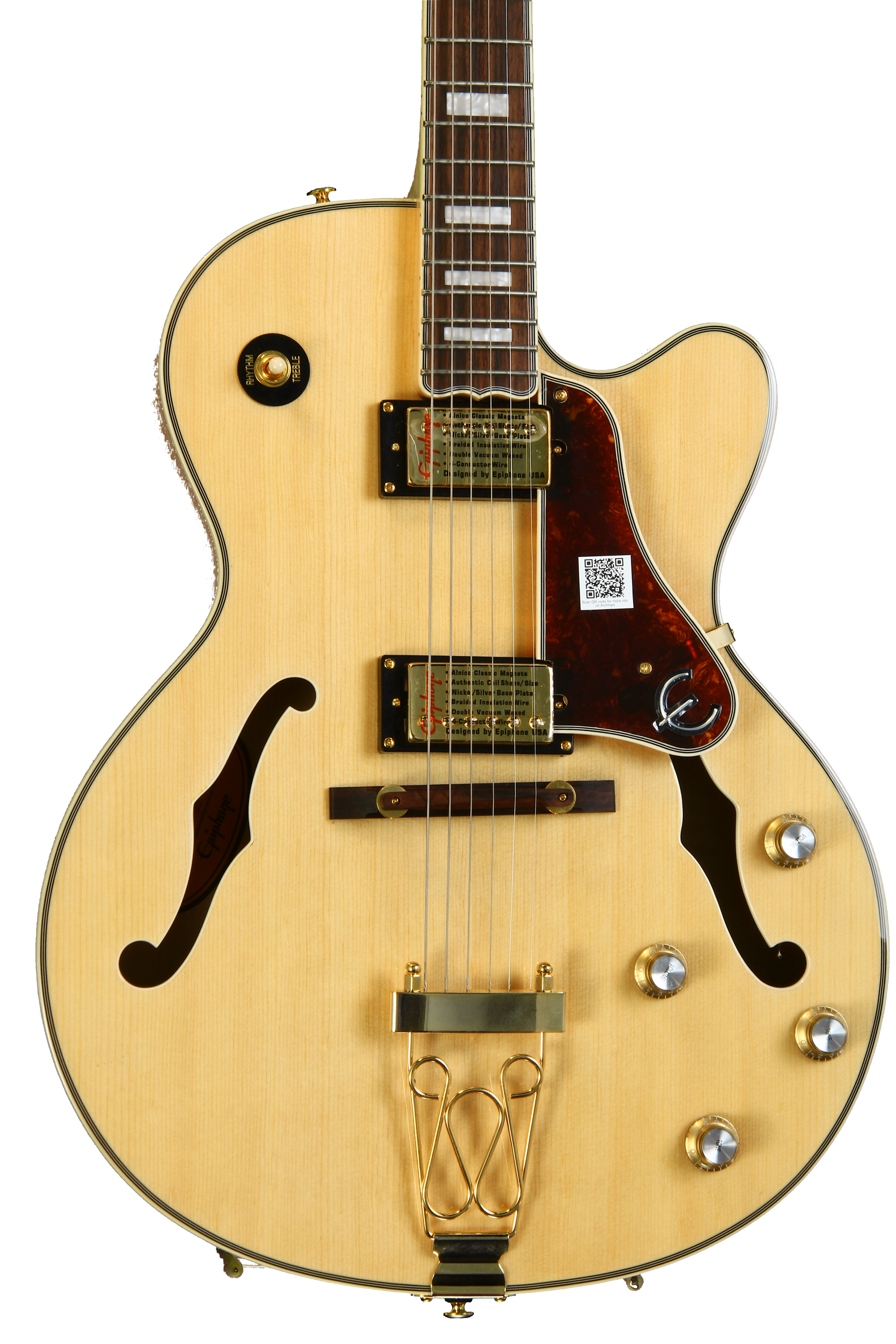Epiphone Joe Pass Emperor-II PRO - Natural | Sweetwater Epiphone Joe Pass Emperor-II PRO - Natural | Sweetwater