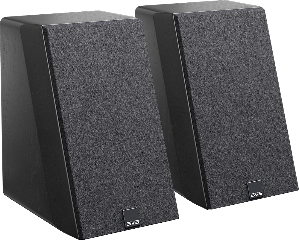 Photo of SVS Ultra Evolution Elevation Speakers - Black Oak Veneer
