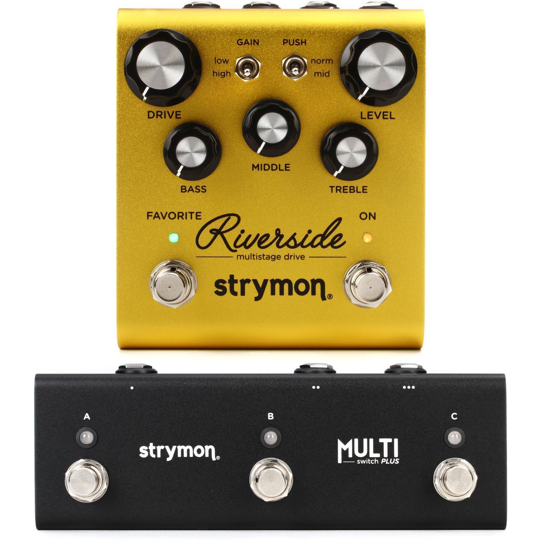 Strymon Riverside Multistage Drive Pedal and Multi Switch Plus