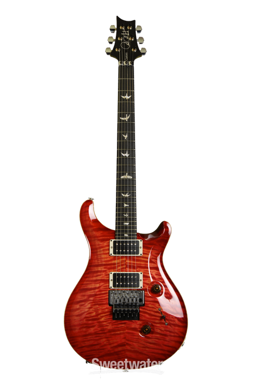 ギター PRS Custom 24 Floyd 10Top Quilt PRS Custom 24 w/Floyd Rose and 10-Top - Blood Orange, Quilt