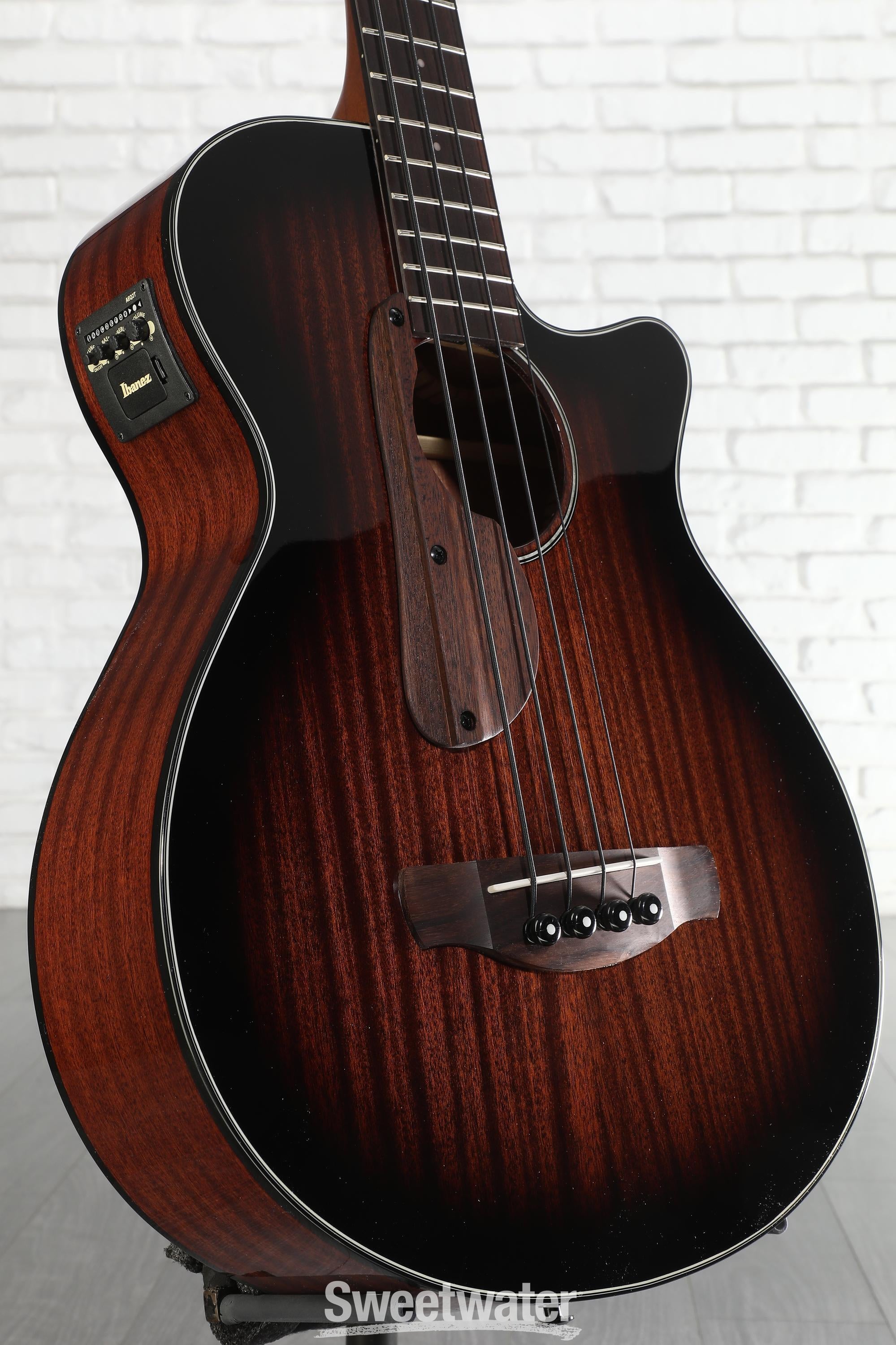 Ibanez AEGB24E AEG Acoustic-electric Bass Guitar - Mahogany