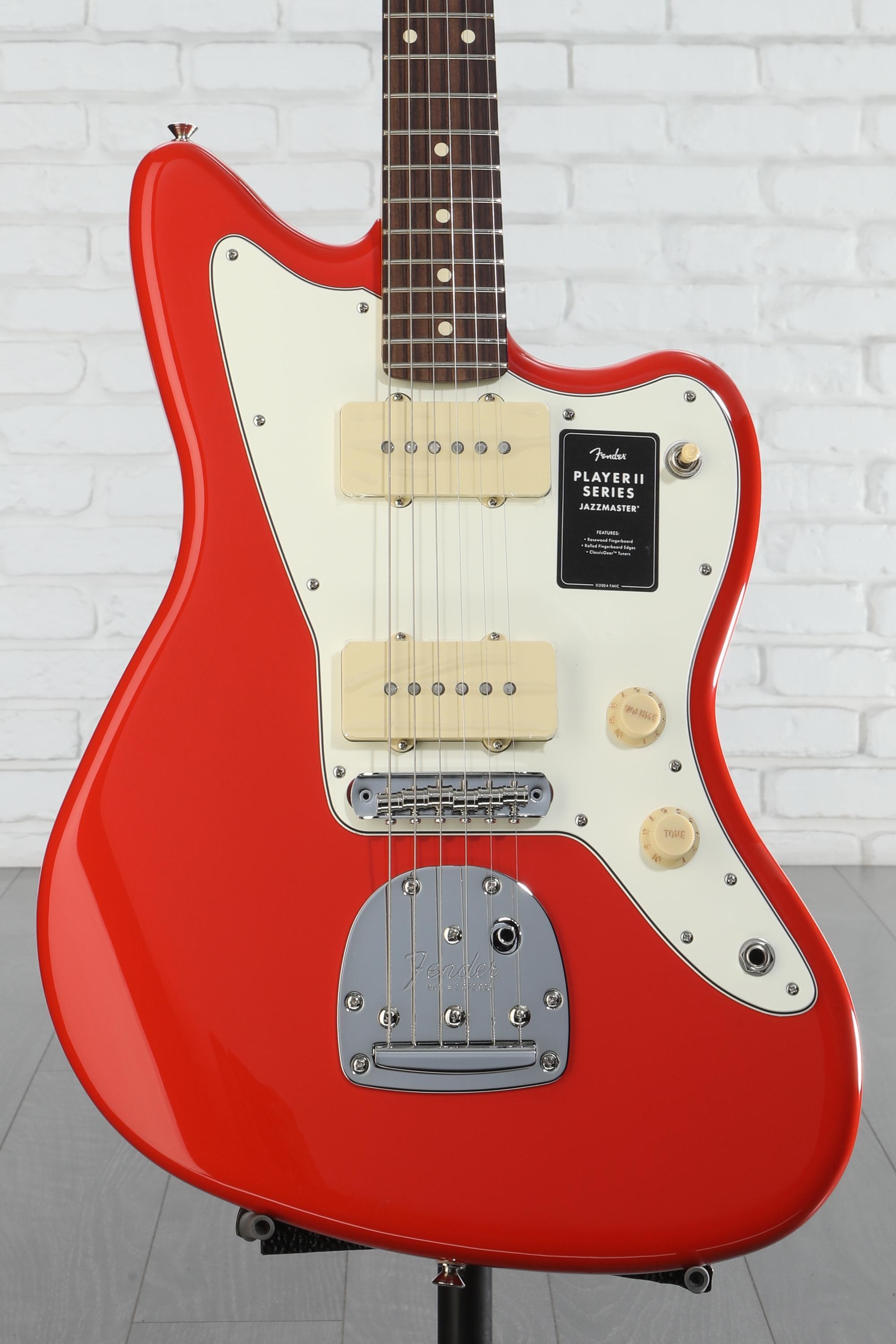 ギター fender mexico player series jazzmaster Fender Player II Jazzmaster Electric Guitar - Coral Red