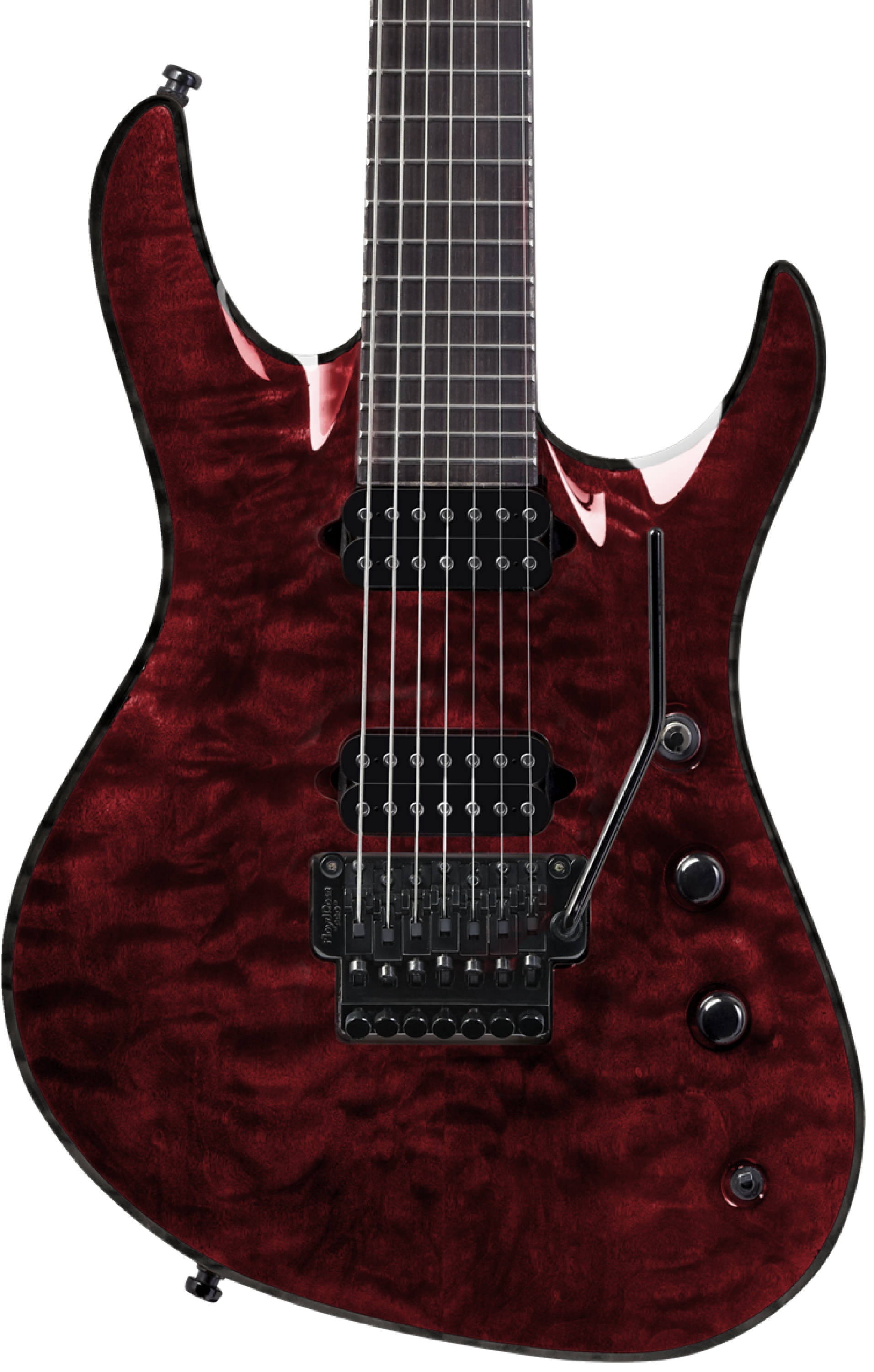 Jackson USA Signature Chris Broderick Soloist 7 7-string Electric Guitar - Transparent Red