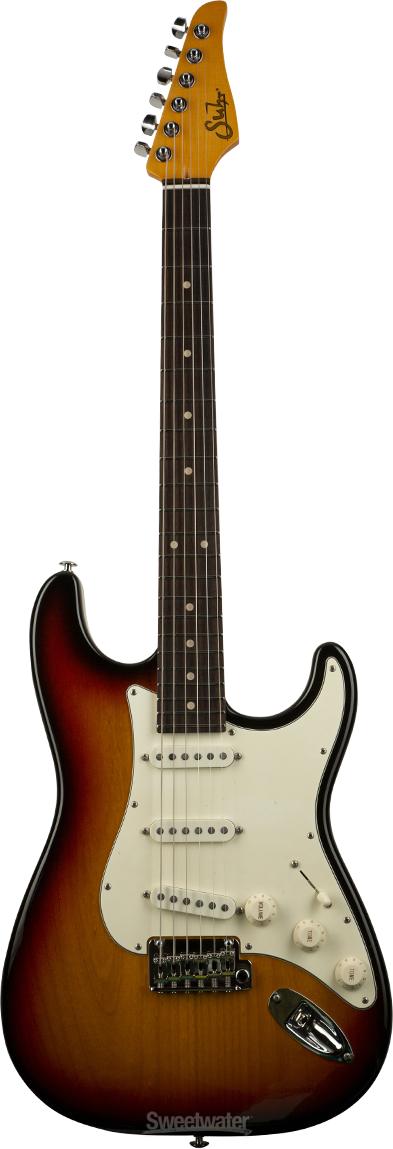 Suhr Classic S Antique SSS Electric Guitar - 3-tone Burst, Light Aging ...