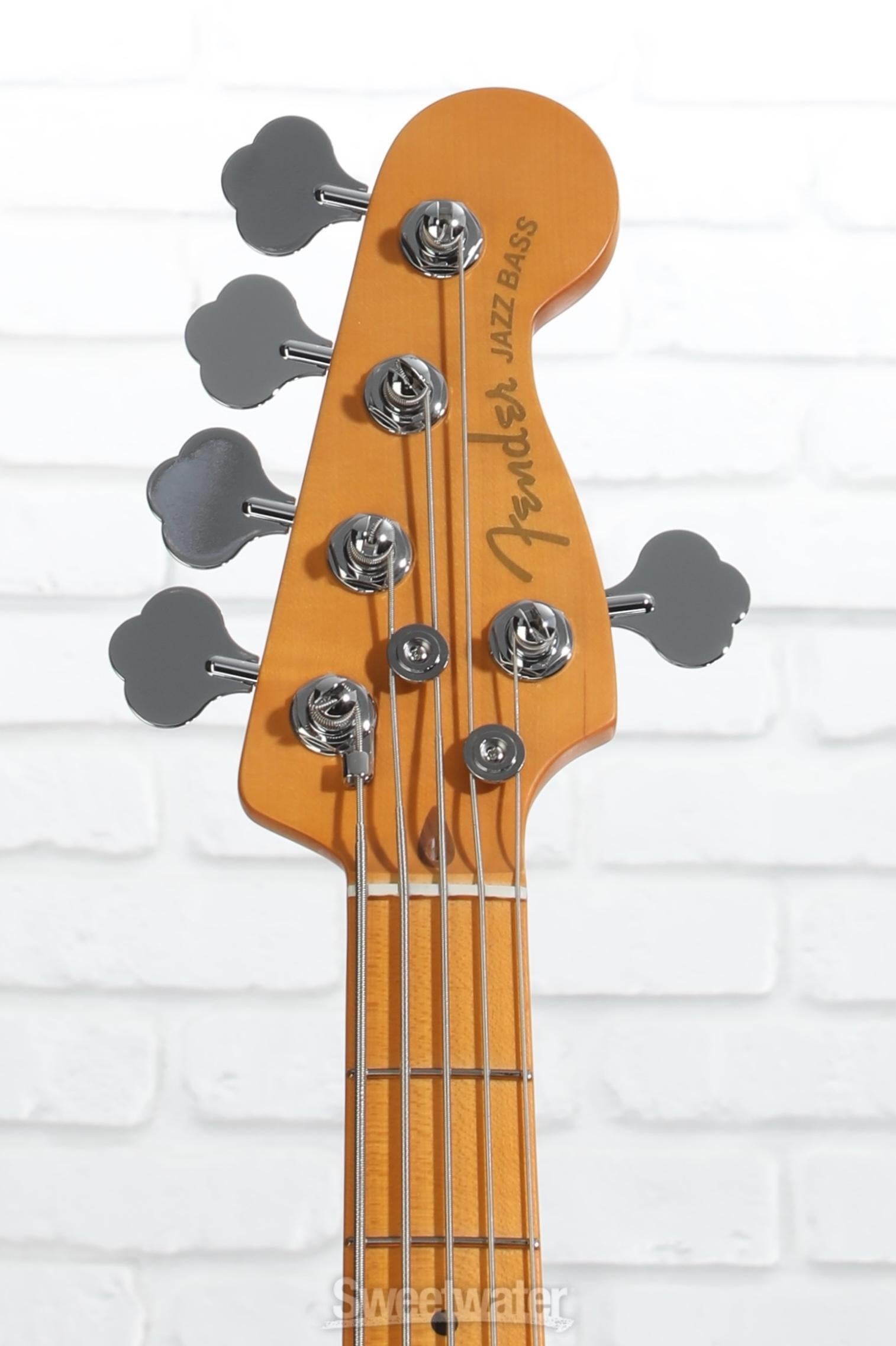 Fender American Ultra II Jazz Bass V - Sinister Red, Maple Fingerboard