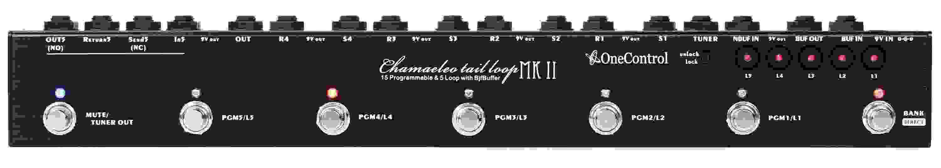 One Control Chamaeleo Tail Loop MKII 5-channel Loop Switching Pedal