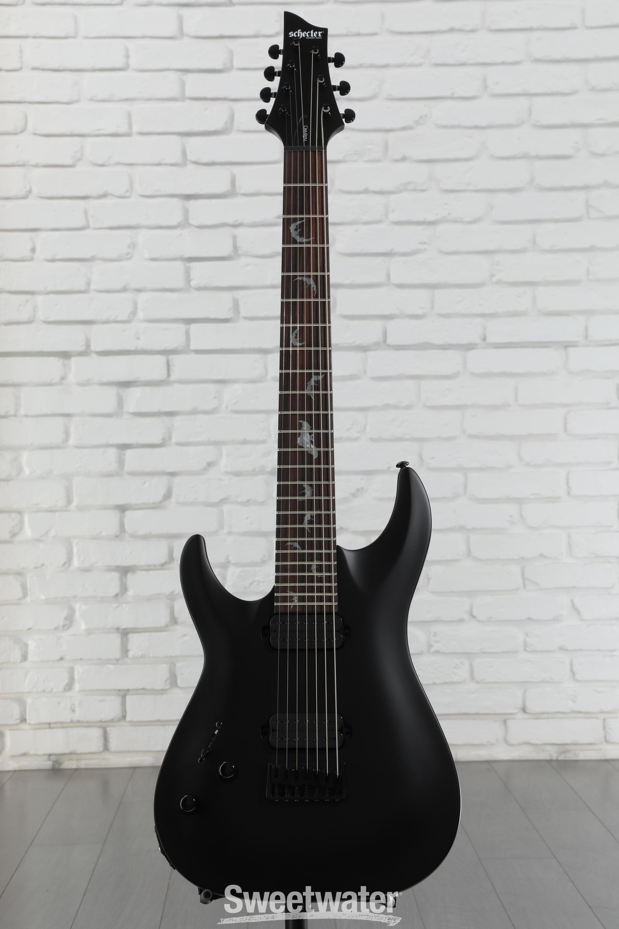 SCHECTER DAMIEN-7 サテンブラック 7弦 Schecter Damien Platinum-7 Electric Guitar, 7-String | zZounds
