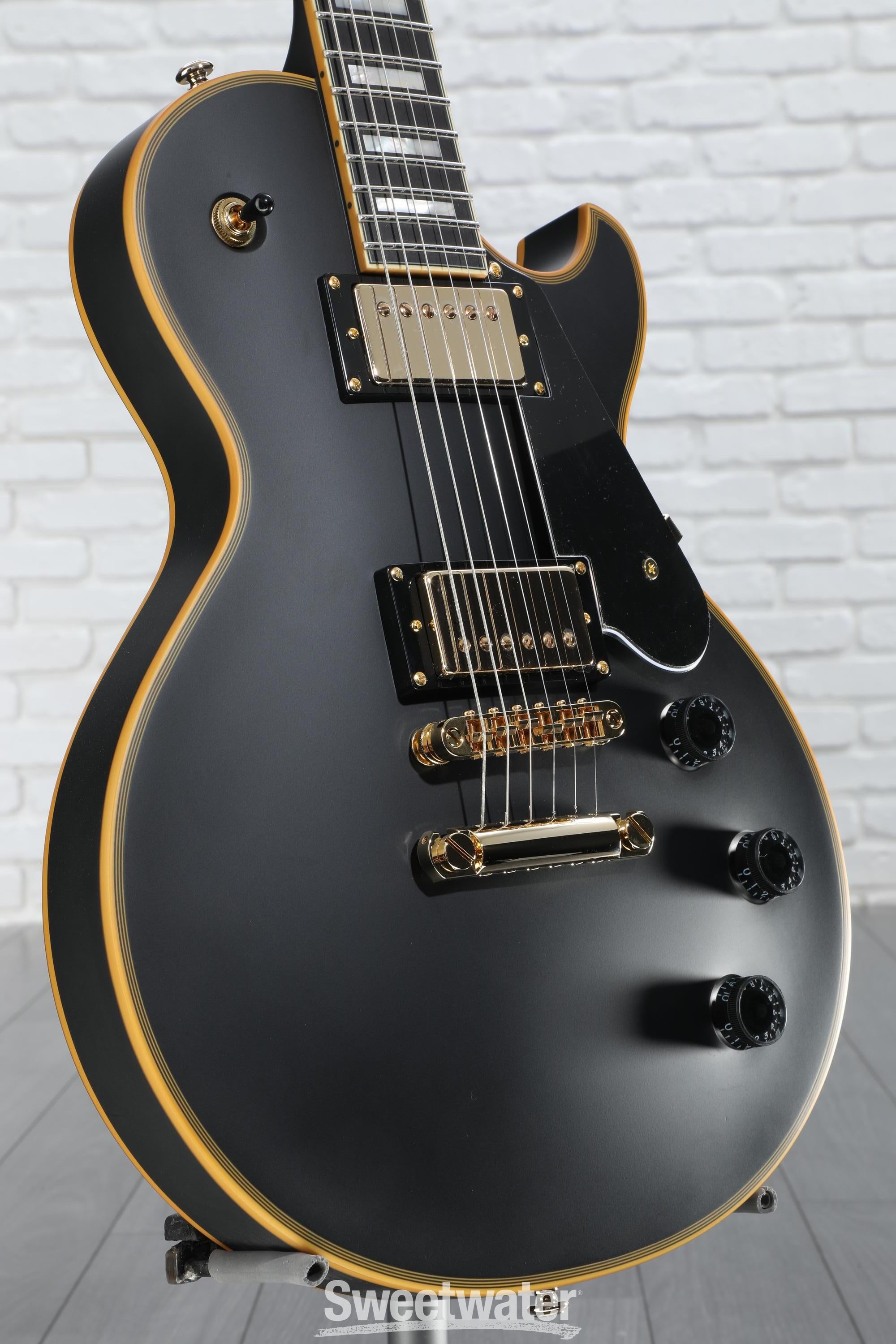 Schecter Solo-II Custom Electric Guitar - Aged Black Satin | Sweetwater